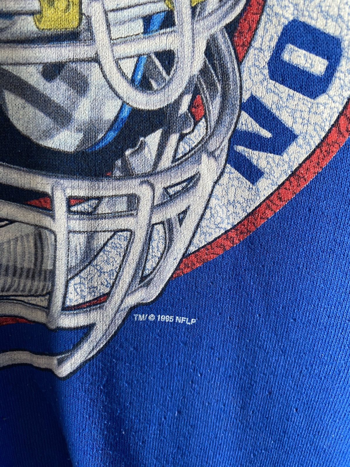 NFL × Vintage Vintage 90’s New York Giants Distressed Sweatshirt Size US XL / EU 56 / 4 - 6 Thumbnail