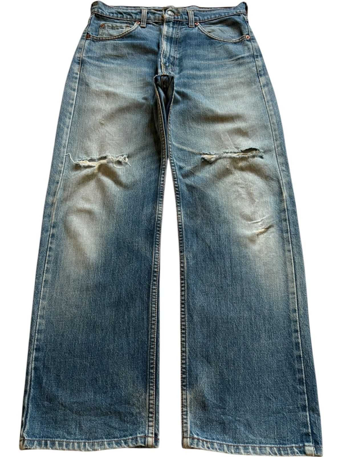 Levi's Vintage 90s Levis 509 Mud Wash Distressed Loose Jeans Size US 30 / EU 46 - 1 Thumbnail