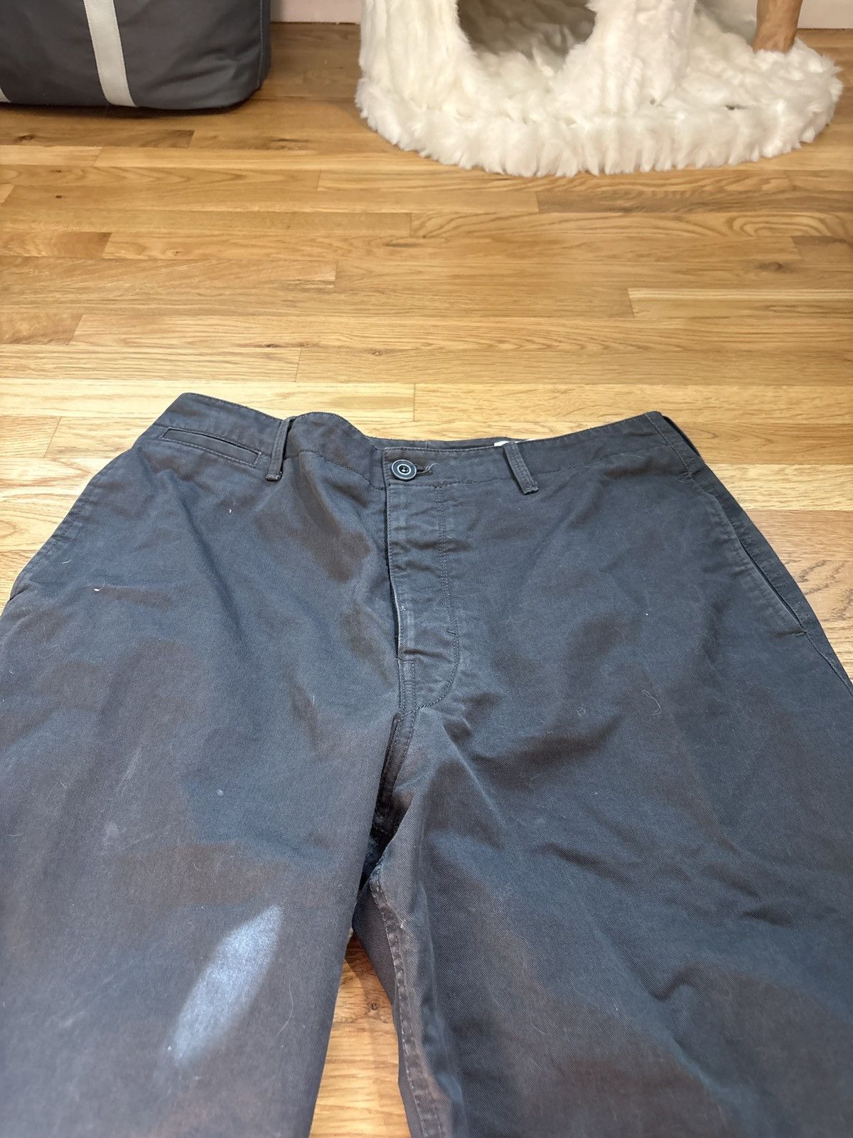 Lemaire Grey Lemaire Chino Twill Trousers Size US 33 - 7 Thumbnail