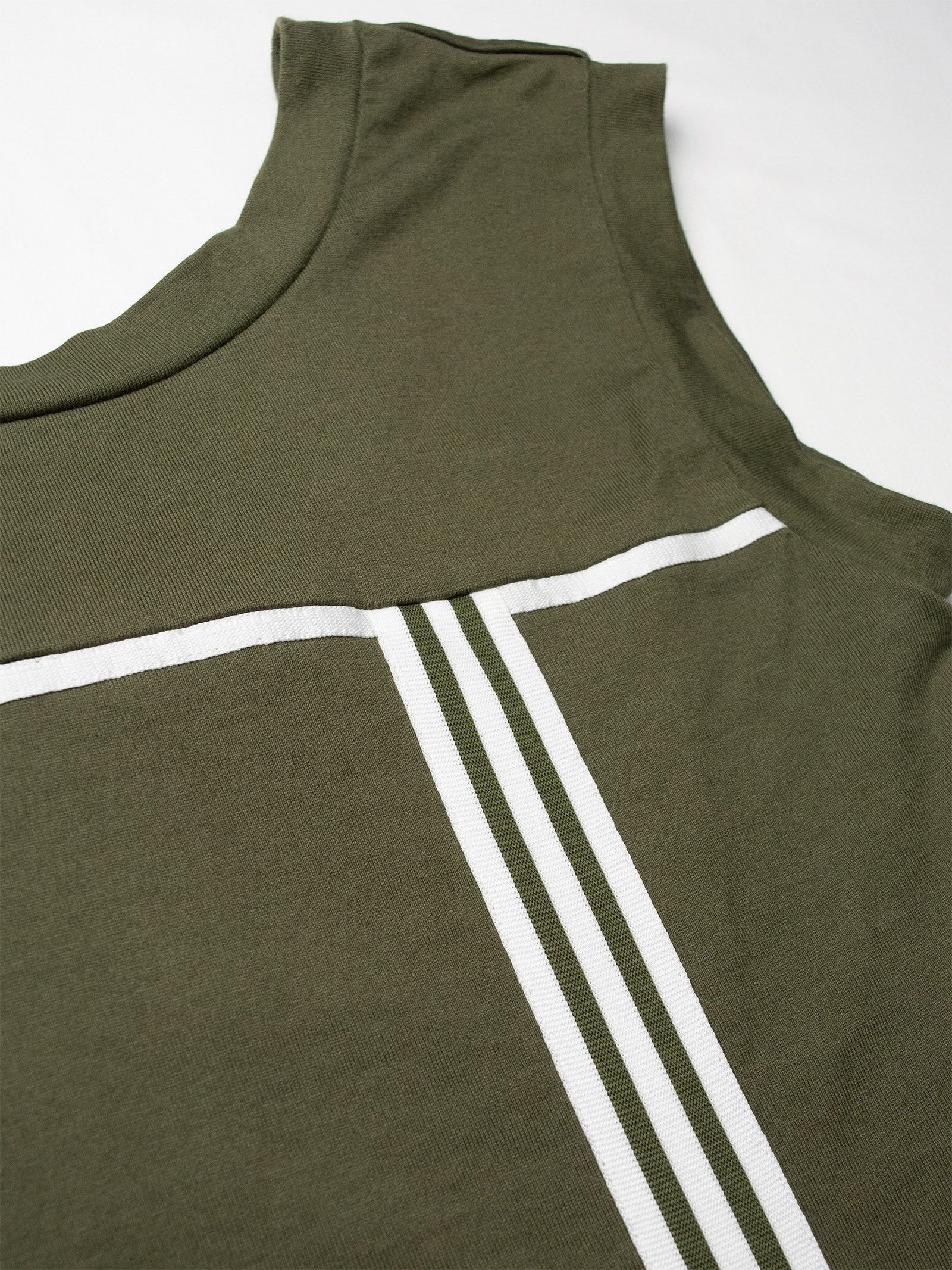 Y-3 Y-3 - S/S 2003 - women's three stripes tank top (green) Size S / US 4 / IT 40 - 4 Thumbnail