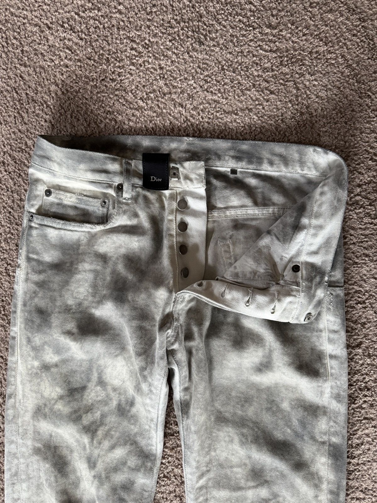 Dior SS06 Dirty Snow Man Dior Denim Size US 27 - 4 Thumbnail