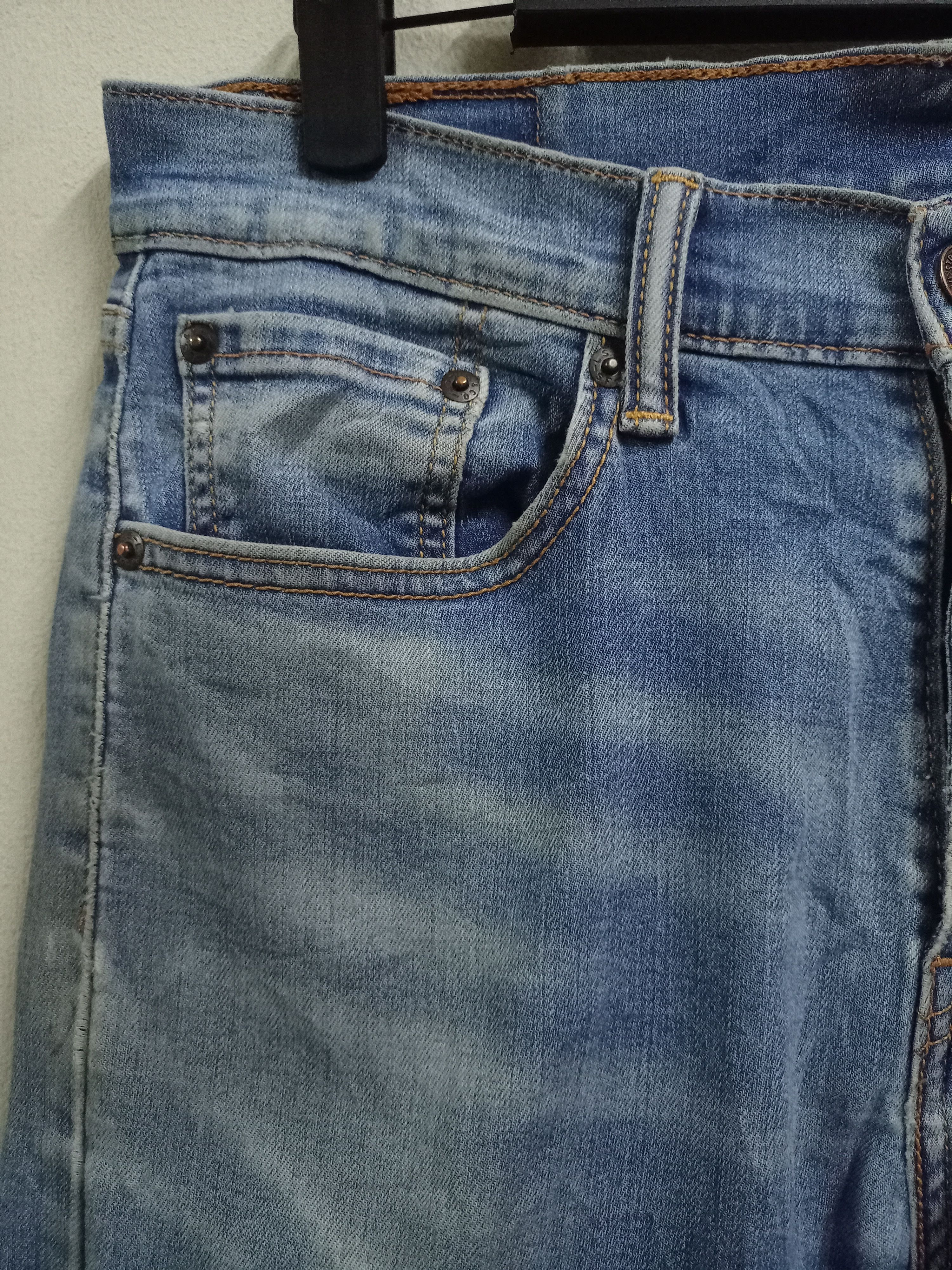Levi's × Levi's Vintage Clothing Vintage Levis 505 Western Blue Wash Distressed Jeans 30x27 Size US 30 / EU 46 - 4 Thumbnail
