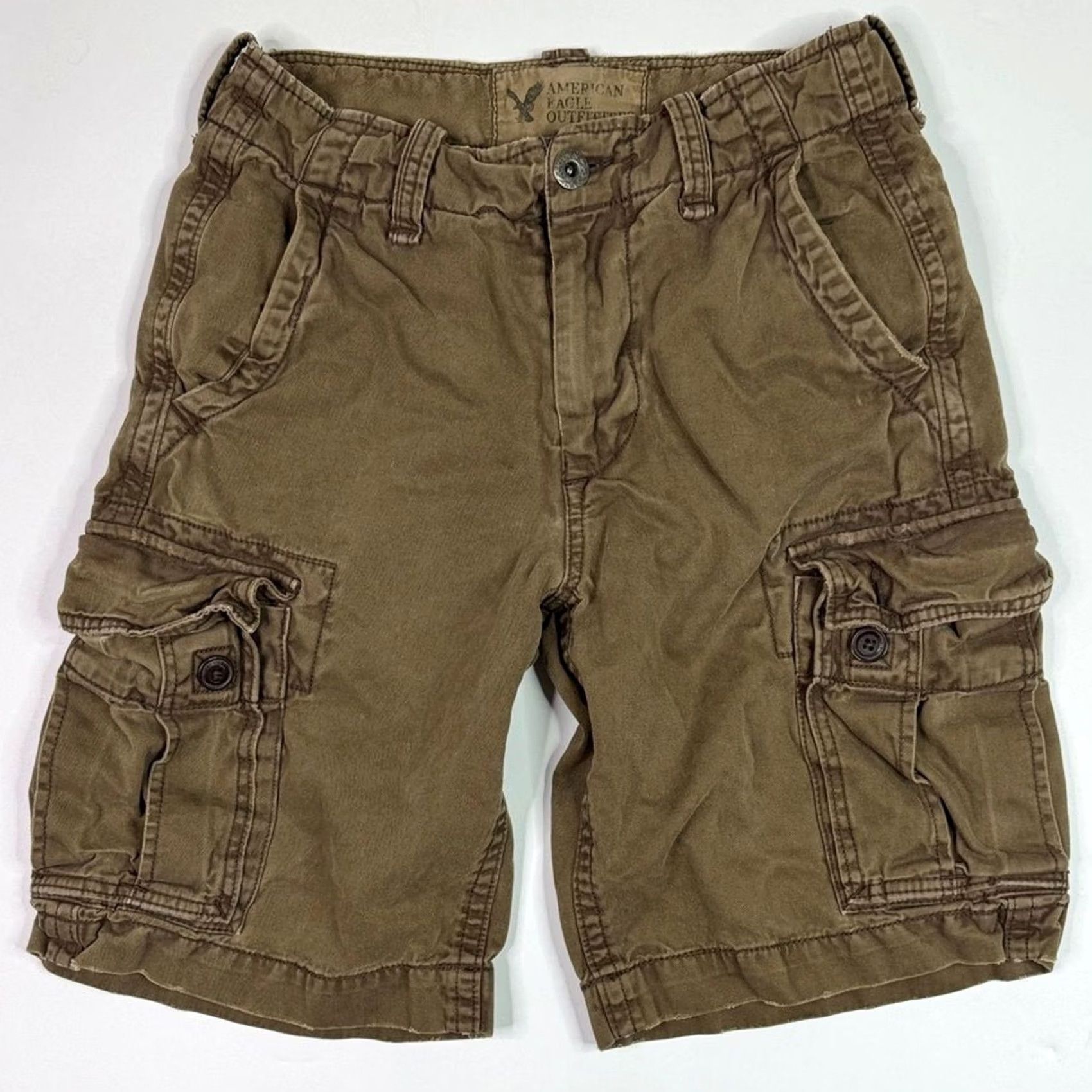 American Eagle Outfitters VINTAGE American Eagle Cargo Shorts Mens Brown Classic Length 28 Regular Size 28 Cargo Shorts Mens Brown American Eagle Outfitters Size US 28 / EU 44 - 2 Thumbnail