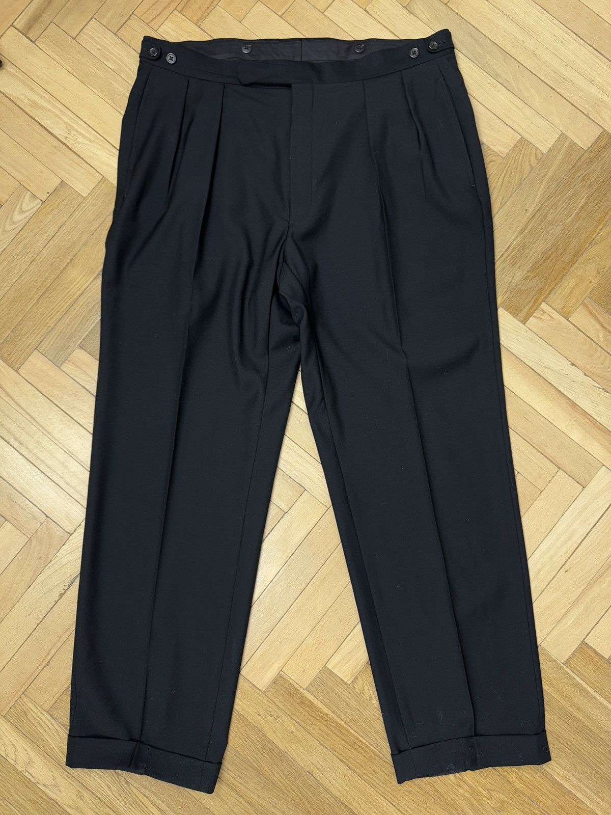 Polo Ralph Lauren Polo Ralph Lauren vintage black classic suit pants trousers Size 44R - 1 Thumbnail