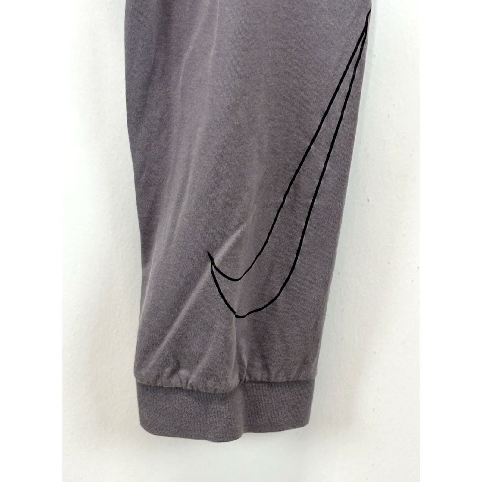 Nike Nike Dri-FIT Joggers Pants Cuffed Mens Large Grey Swoosh Patch Training Size US 33 - 3 Thumbnail