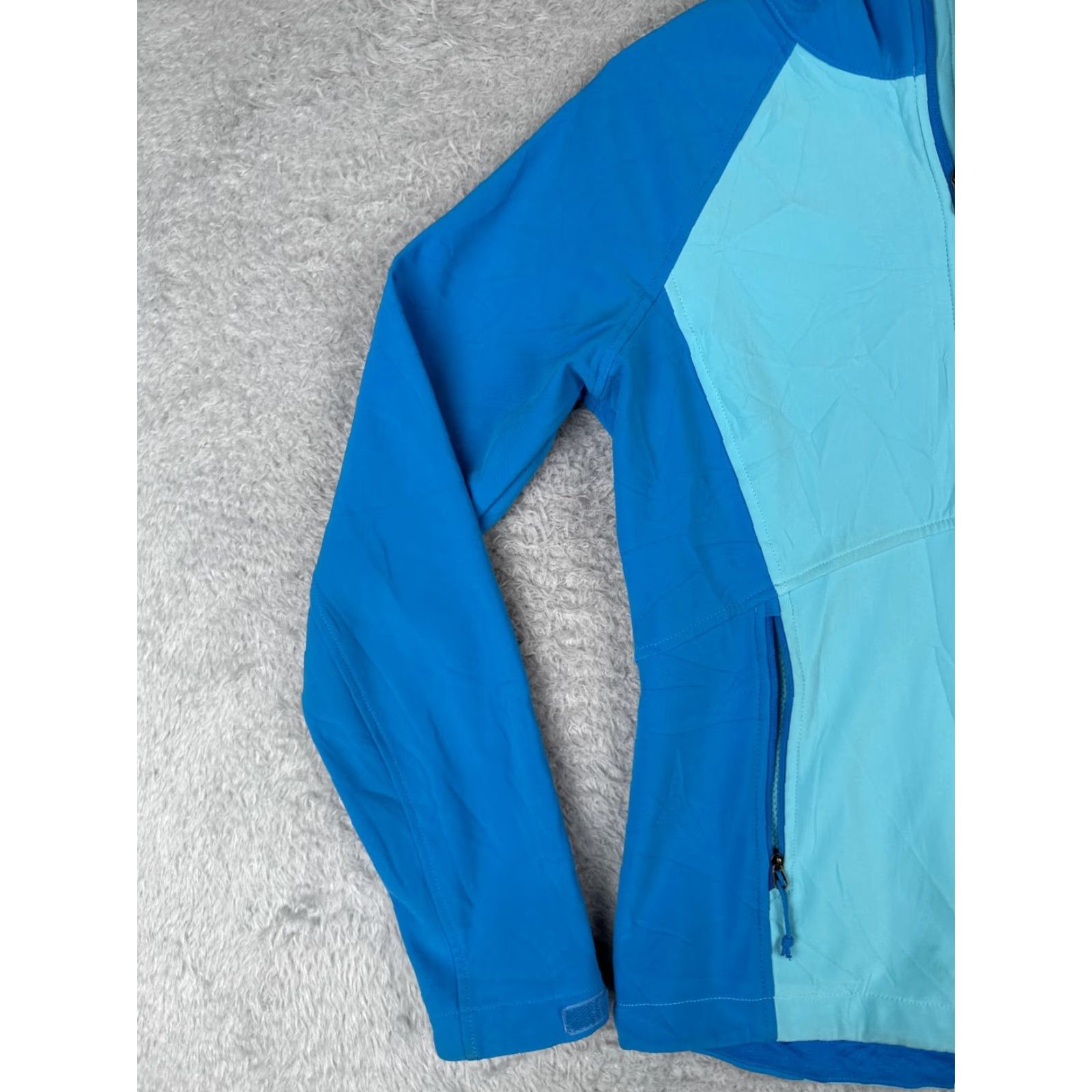 The North Face The North Face Jacket Women Medium Blue Softshell Mock Neck Polyester Womens Size M / US 6-8 / IT 42-44 - 6 Thumbnail