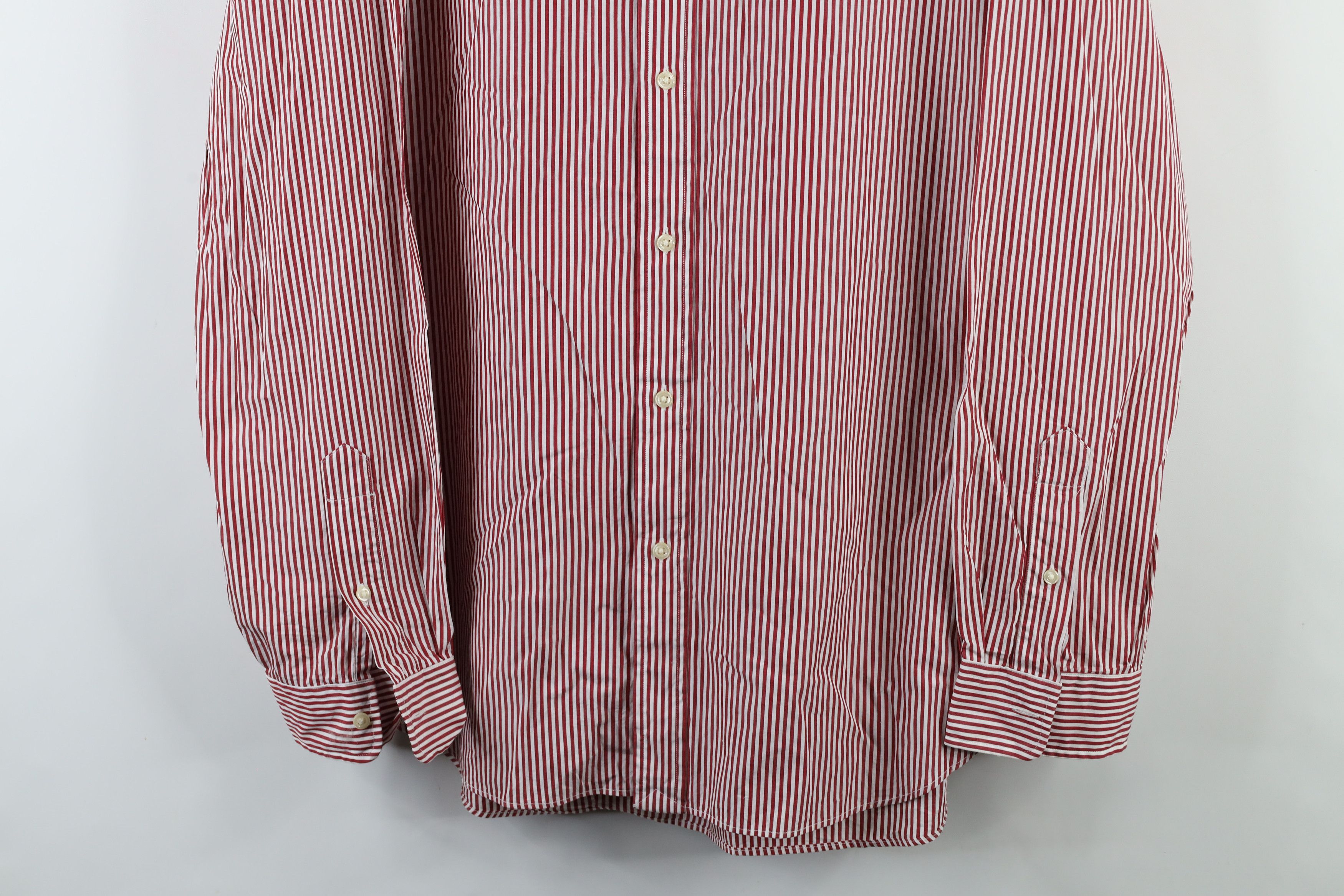 Ralph Lauren × Vintage Vintage Ralph Lauren Candy Cane Striped Button Down Shirt Size US XL / EU 56 / 4 - 3 Thumbnail
