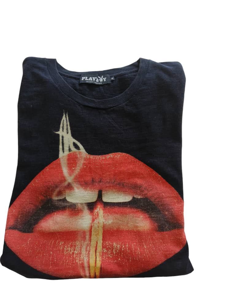 Hysteric Glamour × Playboy Rare Hysteric Glamour X Playboy Short Sleeve Shirt Black Size US M / EU 48-50 / 2 - 8 Thumbnail
