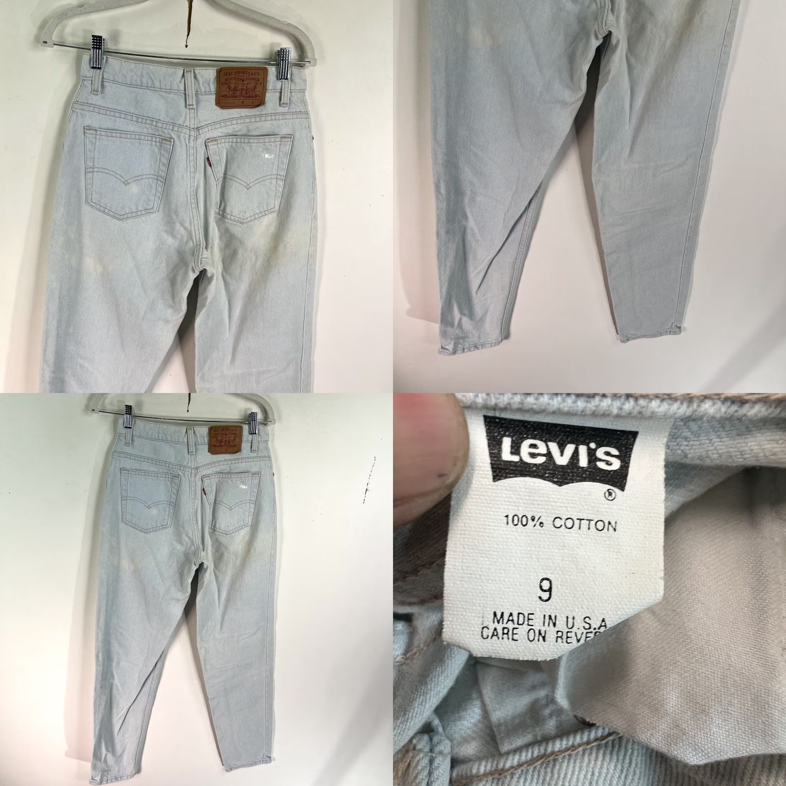 Levi's Vintage Levi's 550 Jeans Women's Relaxed Fit Distressed Denim Size 9 26x30 Blue 80s 90s Size 30" / US 8 / IT 44 - 8 Thumbnail
