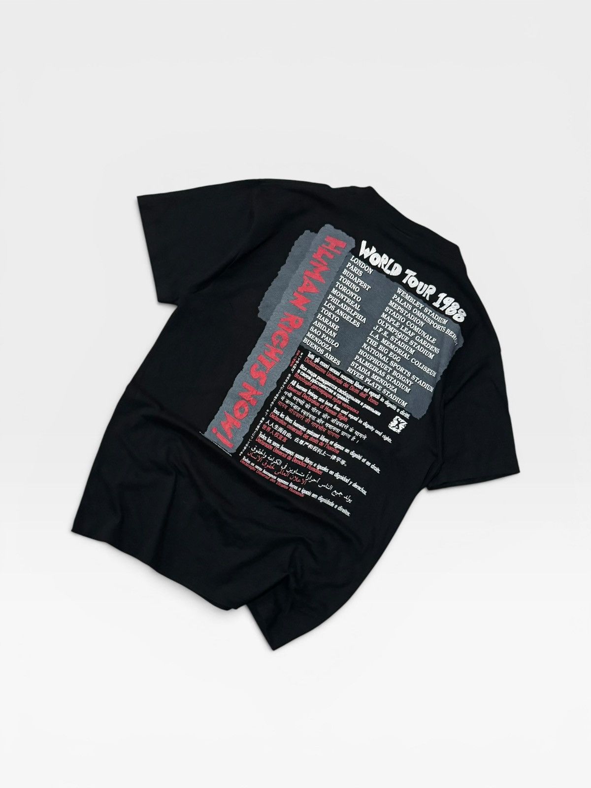 Reebok Vintage Reebok Human Rights Tour 1988 T-Shirt Size US L / EU 52-54 / 3 - 4 Thumbnail