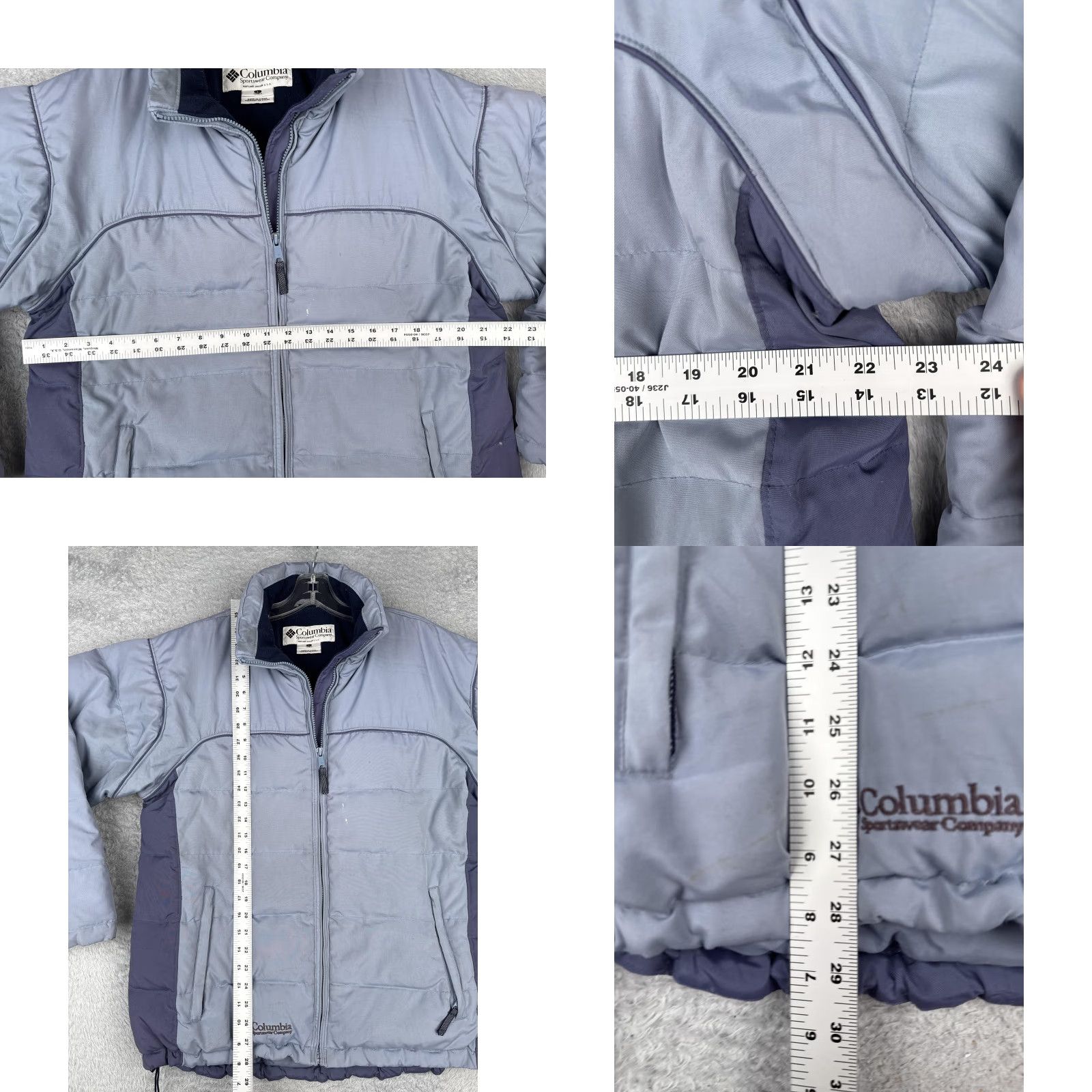 Vintage Columbia Sportswear Jacket Womens Large Gray Puffer Insulated Fleece Lined Mid-Length Zip Pockets Quilted Full Zip Size L / US 10 / IT 46 - 8 Thumbnail
