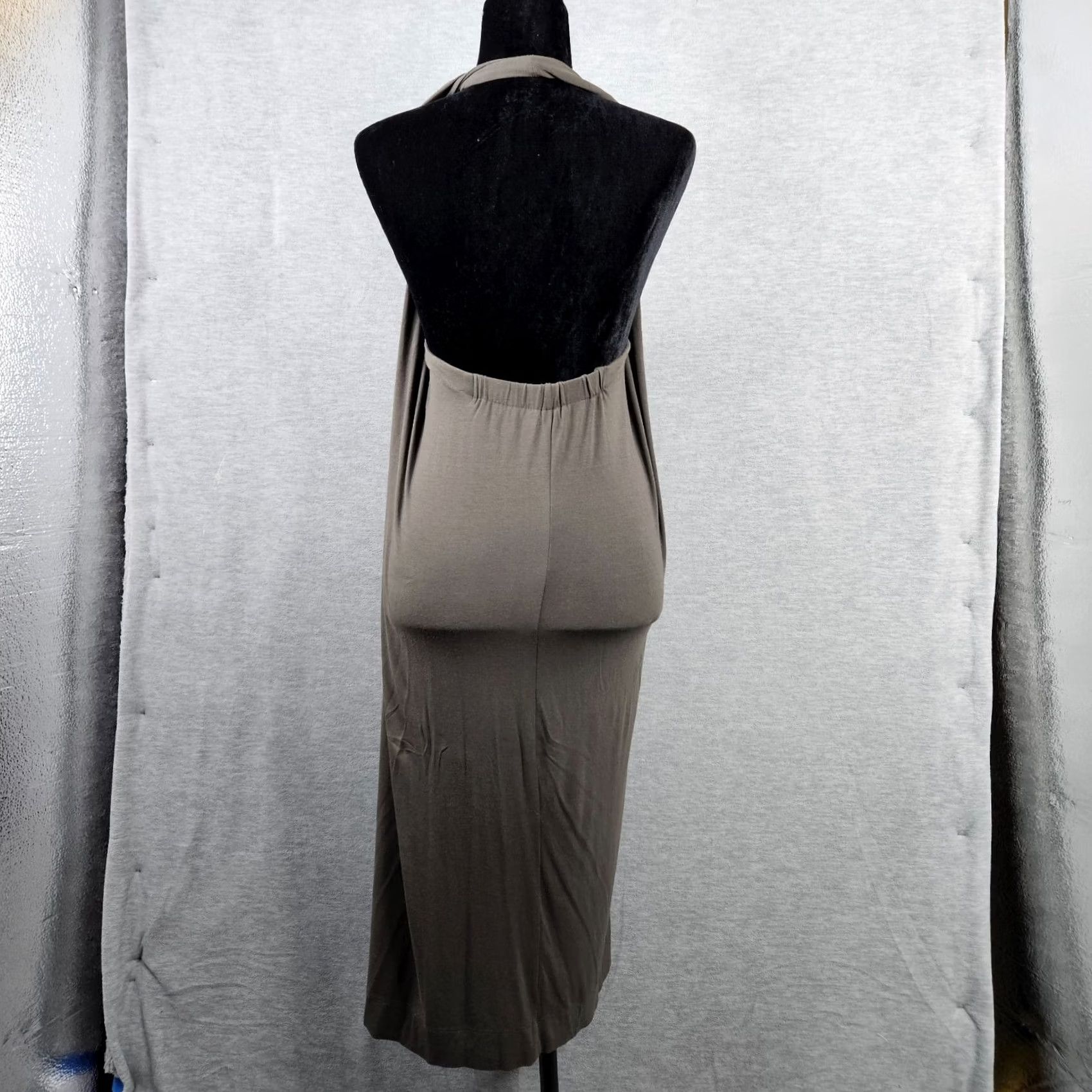 Vintage Tsesay Women’s Brown Stretch Halter Off Shoulder Dress M Size M / US 6-8 / IT 42-44 - 4 Thumbnail