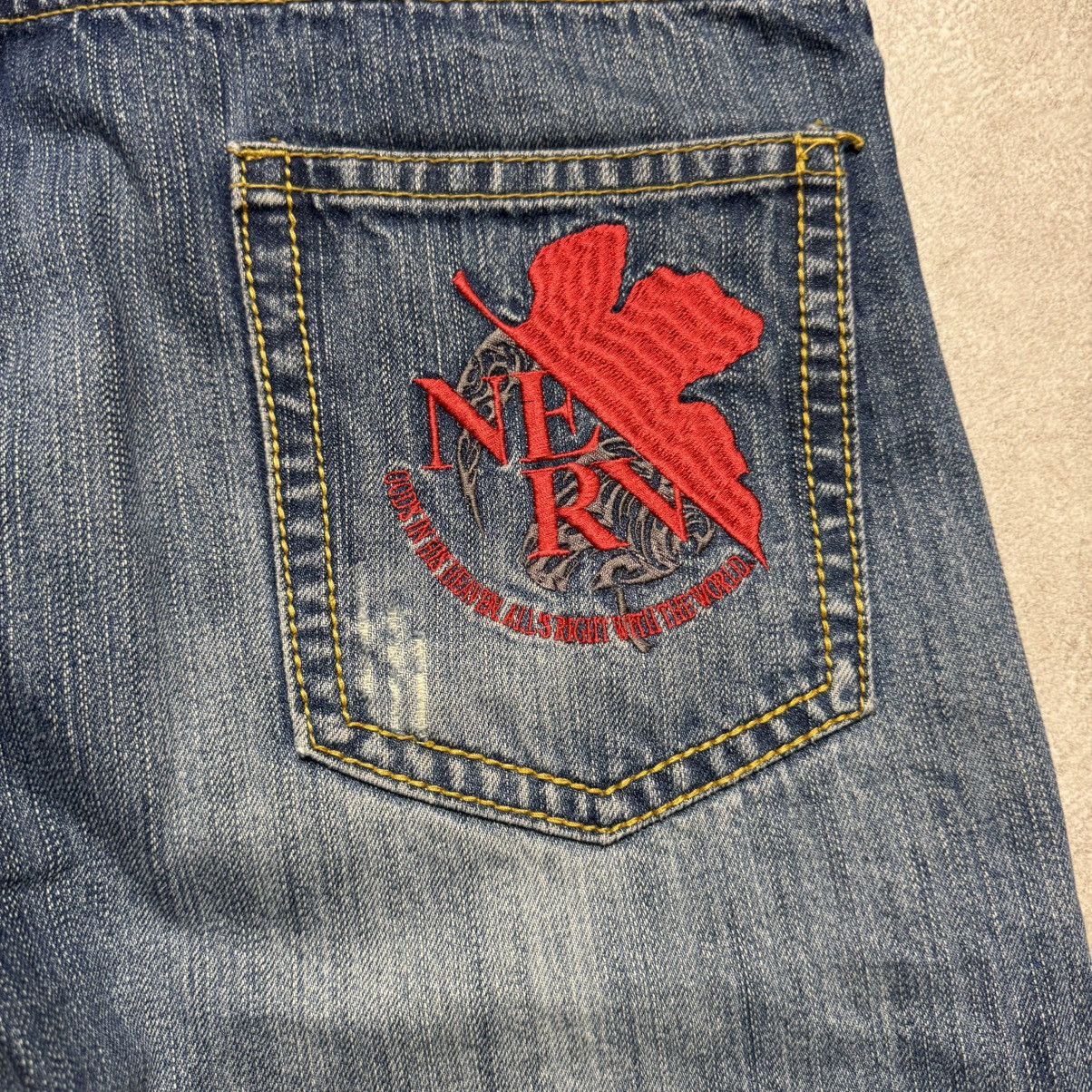 Anime × Japanese Brand EVANGELION x NISHIKI 00s Embroidered wide cut denim Size US 38 / EU 54 - 5 Thumbnail