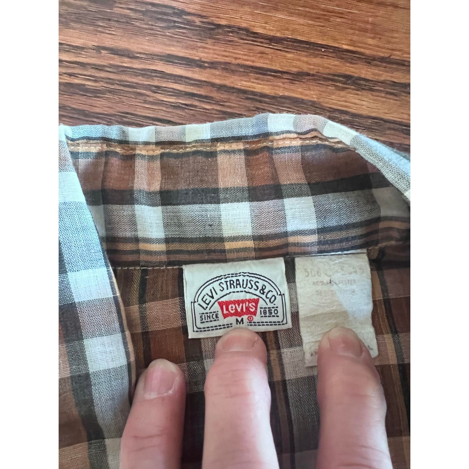 Levi's VTG 70s Plaid Pearl Snap Western Shirt Men’s Size M – Levi’s Size US M / EU 48-50 / 2 - 5 Thumbnail