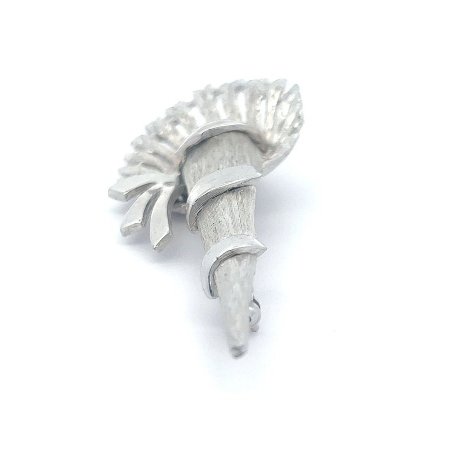 & Other Stories Vintage Signed Ledo Silver Brush Tone Brooch Pin Size ONE SIZE - 5 Thumbnail