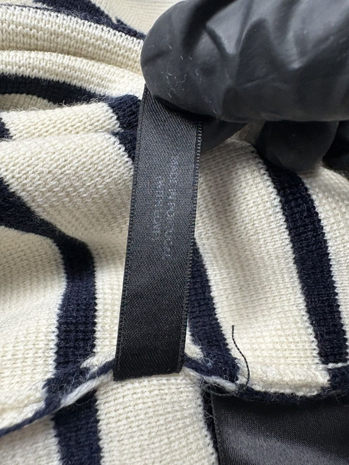 AMI AMI Merino Wool Striped Knit Sweater Button Shoulder Breton Size M / US 6-8 / IT 42-44 - 15 Thumbnail