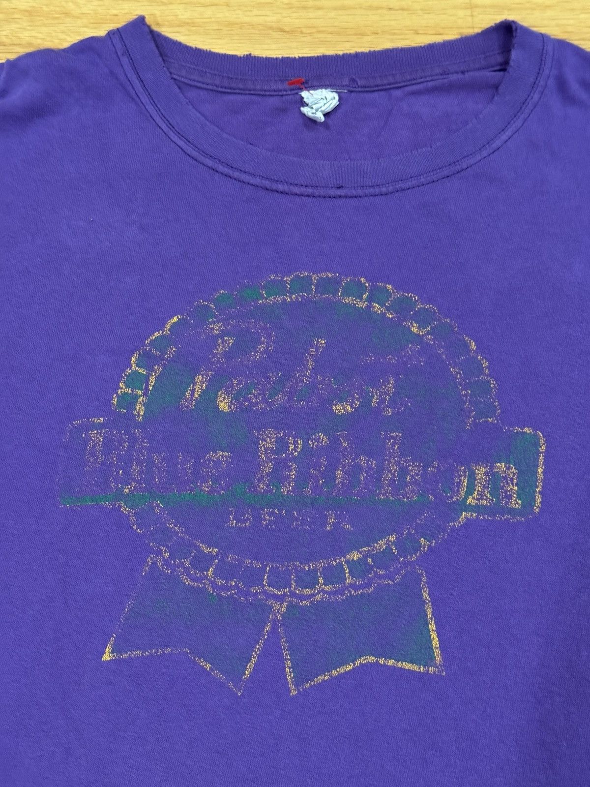 Anvil Vintage Anvil Pabst Blue Ribbon Beer Distressed Size US XL / EU 56 / 4 - 1 Thumbnail