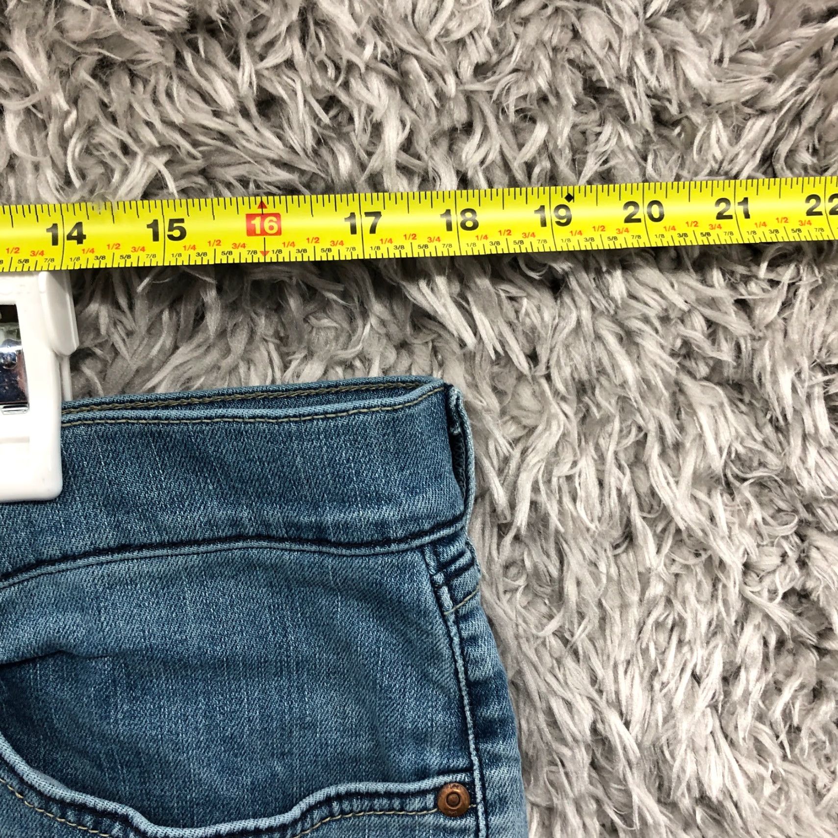 Lee Lee Jeans 36x29 Mens Mid Rise Straight Leg Dark Wash Blue Denim Jeans Belt Loops 5-Pocket Regular Fit Size US 36 / EU 52 - 2 Thumbnail