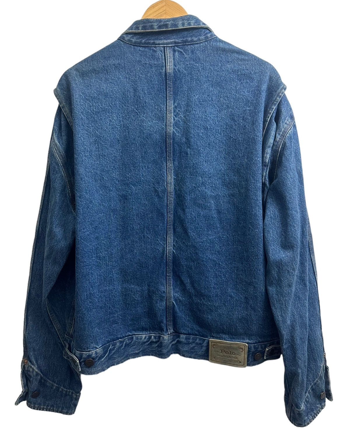 Polo Ralph Lauren Polo Ralph Lauren Denim Trucker Bomber Jacket Vintage Size US L / EU 52-54 / 3 - 4 Thumbnail