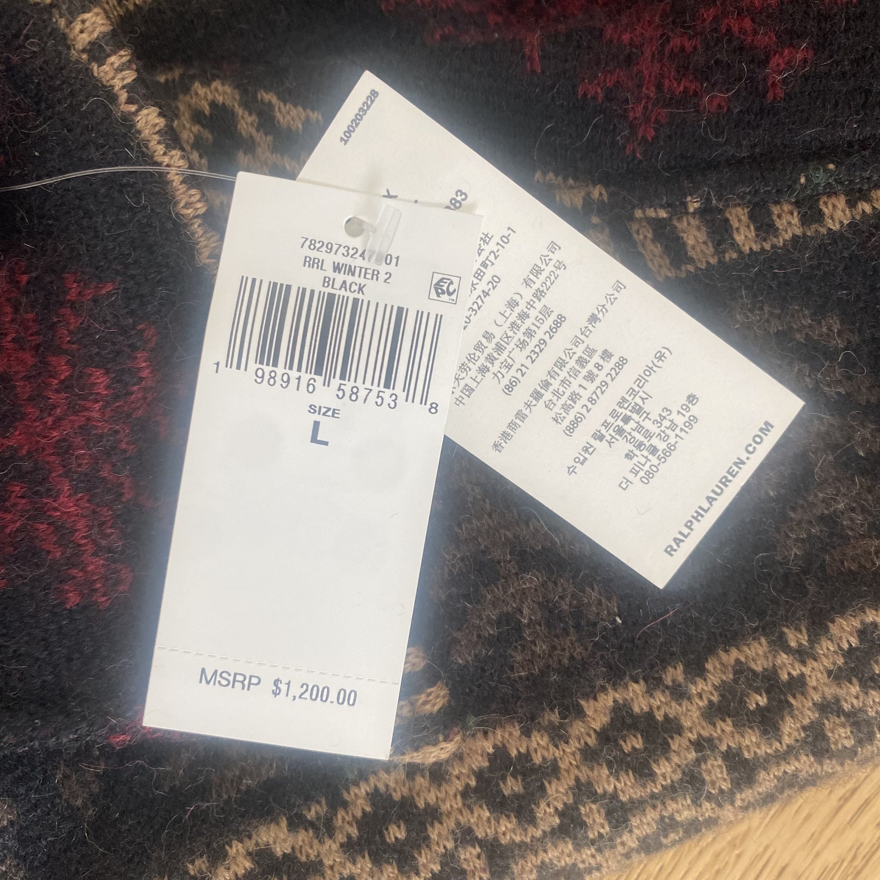 RRL Ralph Lauren RRL Double RL Navajo Aztec Nordic Sweater Overshirt Workwear Size US L / EU 52-54 / 3 - 11 Thumbnail