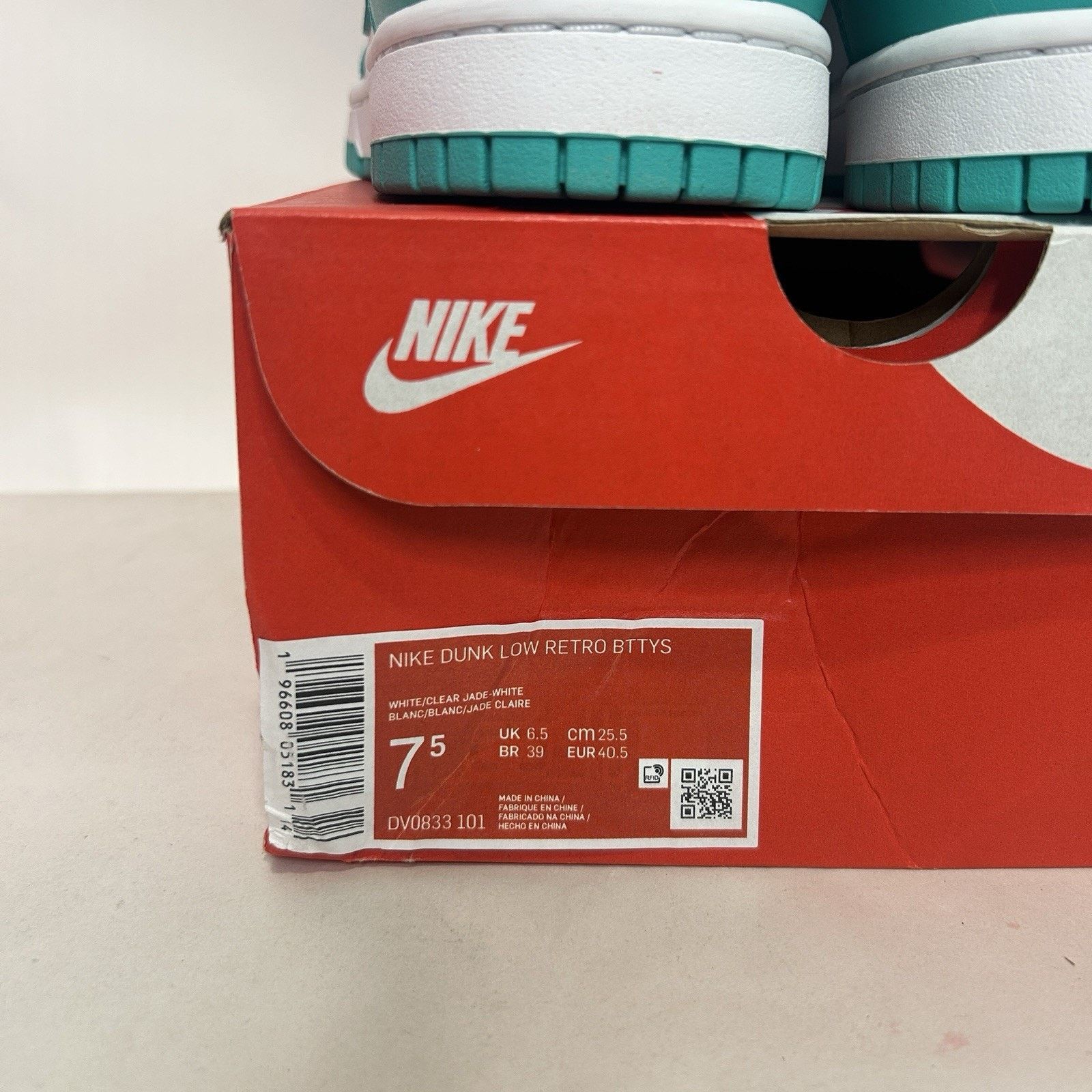 Nike Nike Dunk Low Retro BTTYS “White Clear Jade” Size US 7.5 / EU 40-41 - 5 Thumbnail