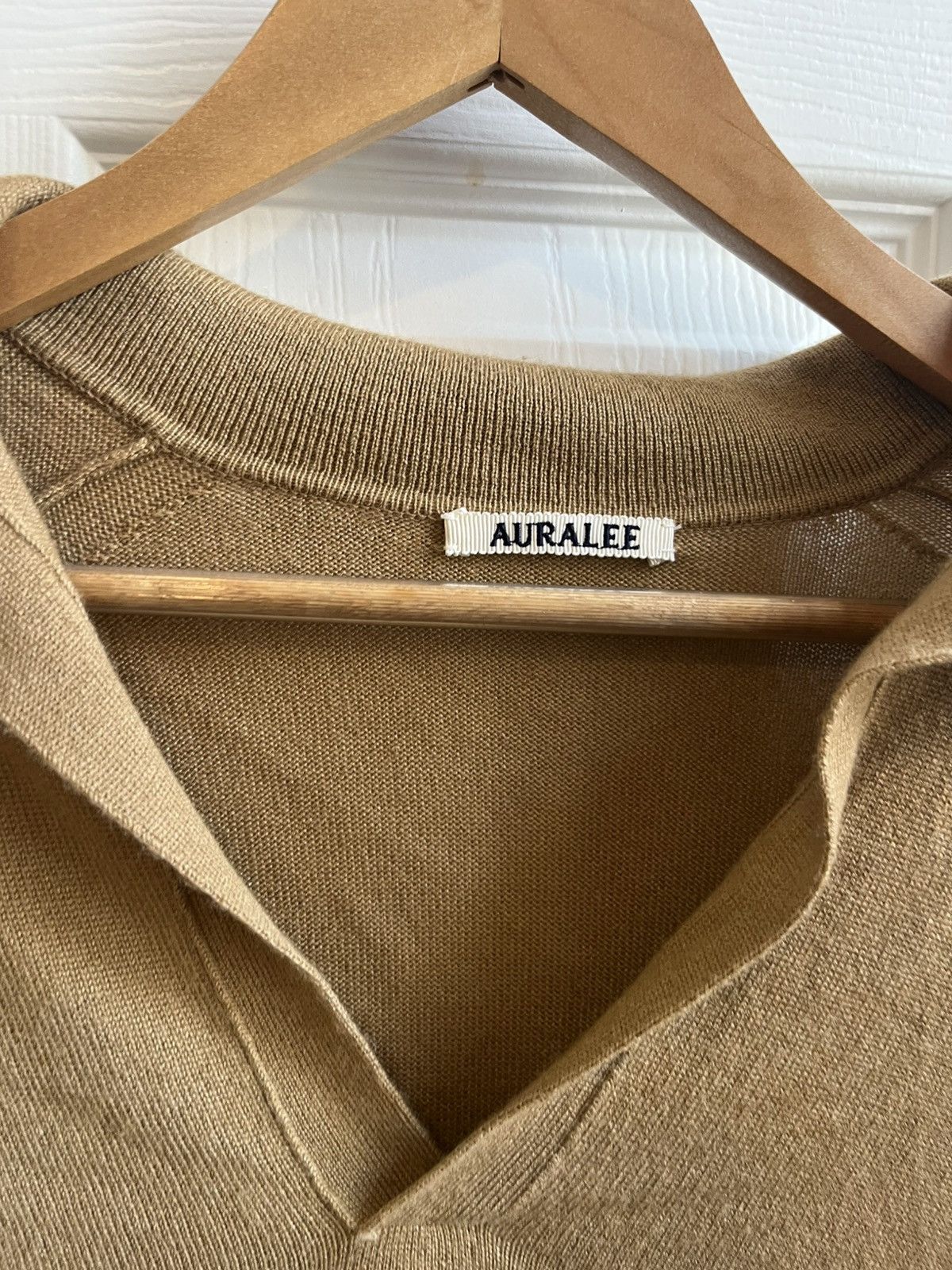 Auralee AURALEE Open-Collar Cashmere and Silk-Blend Polo Shirt Size US M / EU 48-50 / 2 - 2 Thumbnail