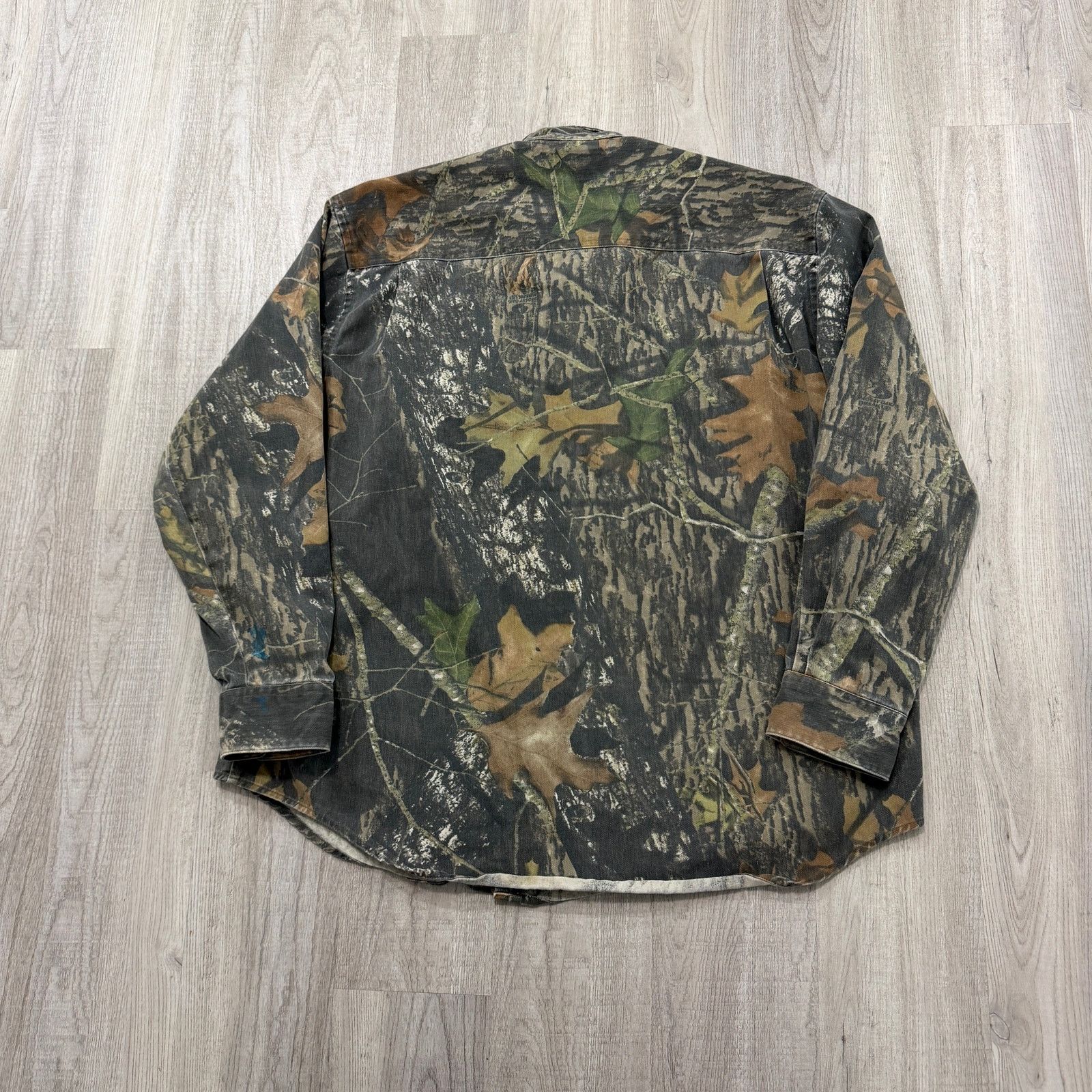 Vintage No Trace by Dan River Mossy Oak Camo Button Down Shirt XL Size US XL / EU 56 / 4 - 6 Thumbnail
