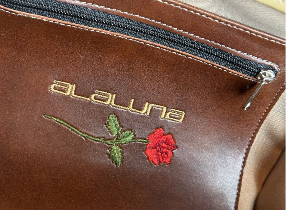 Vintage Alaluna Leopard Leather Brown hard Bag Vintage handmade Size ONE SIZE - 17 Thumbnail