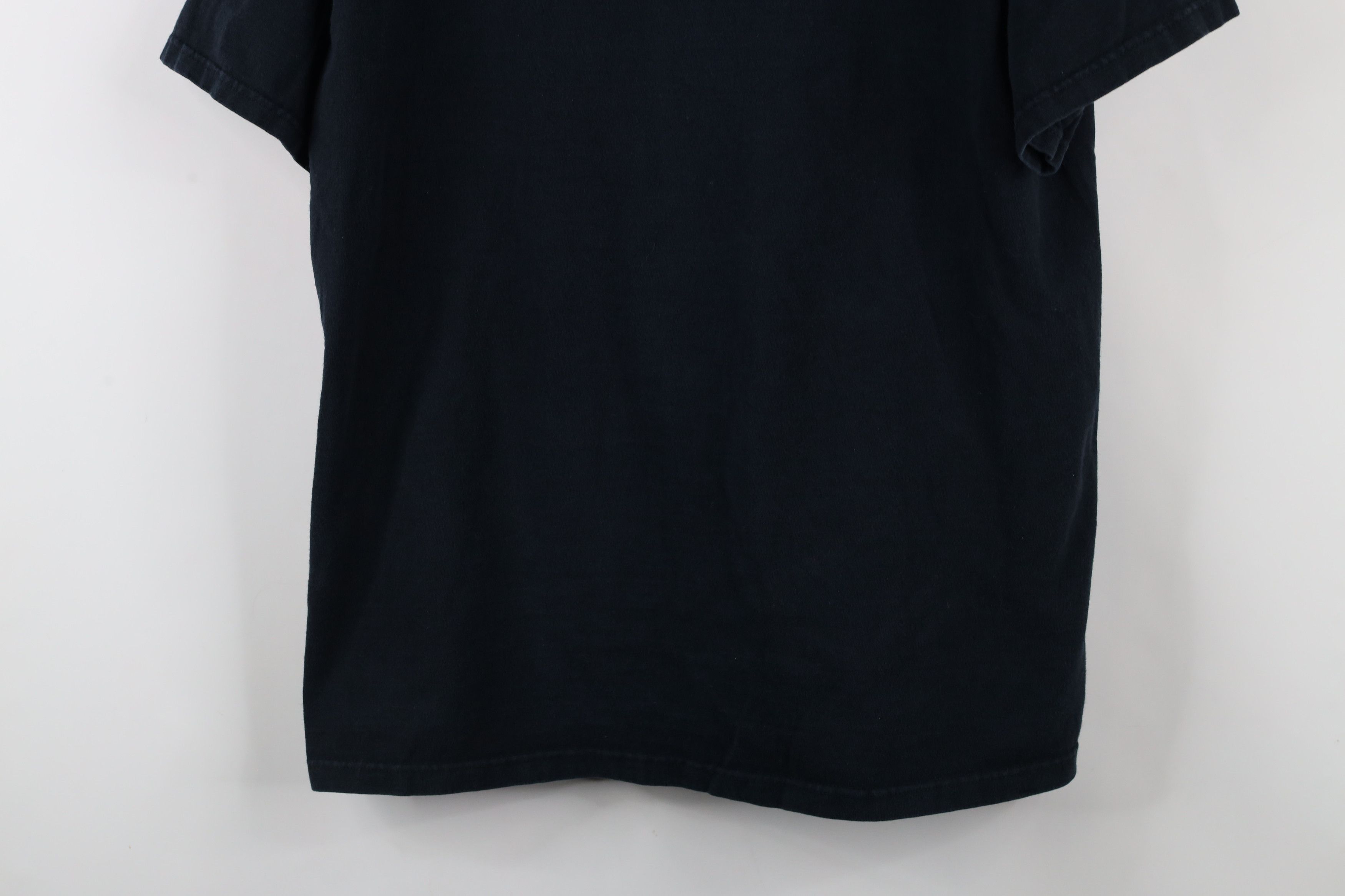 Vintage Vintage 90s Streetwear Heavyweight Cotton T-Shirt Black Size US L / EU 52-54 / 3 - 3 Thumbnail