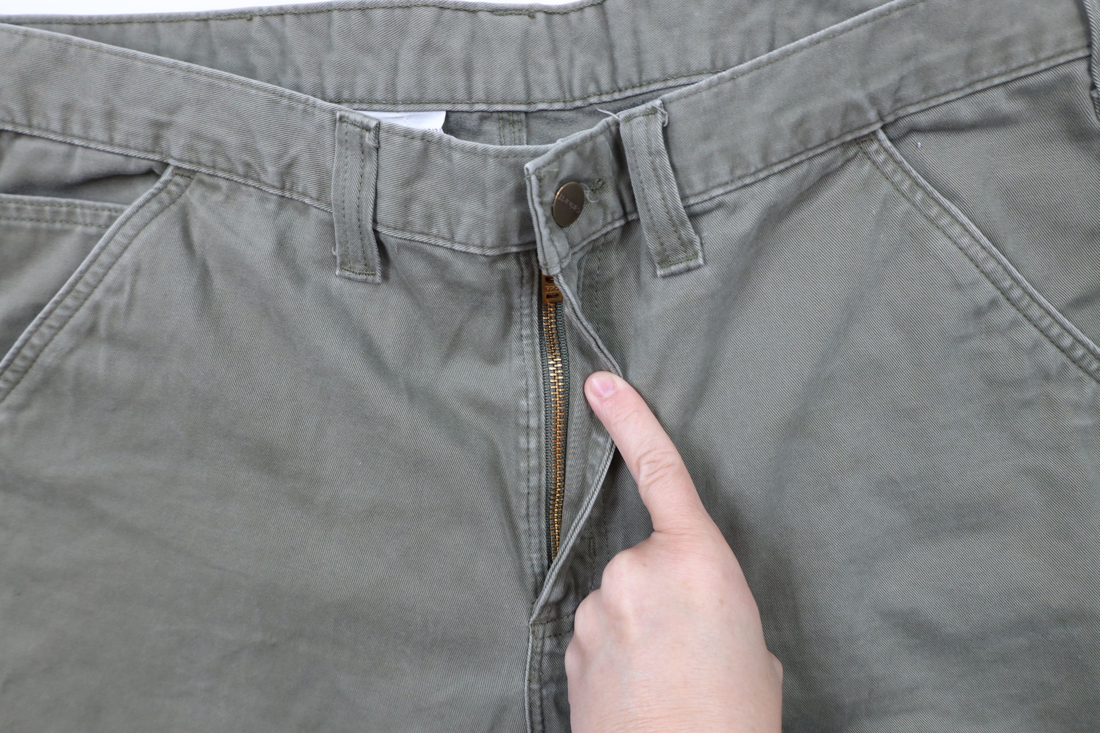 Carhartt × Vintage Vintage Carhartt Out Wide Leg Dungaree Carpenter Pants Green Size US 38 / EU 54 - 7 Thumbnail