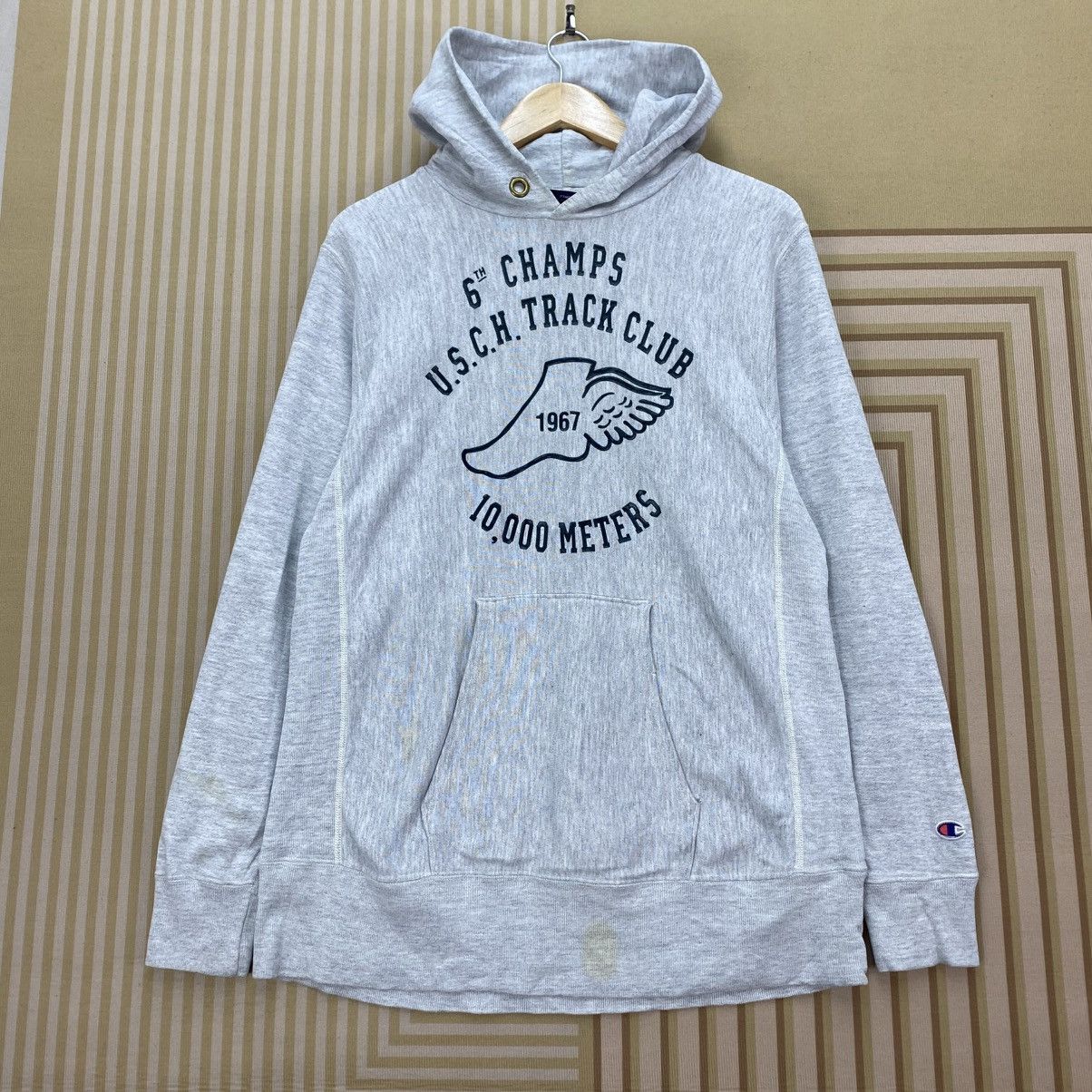 Champion 🫶 vintage Champion Reverse Weave hoodie Pullover Size US L / EU 52-54 / 3 - 1 Thumbnail