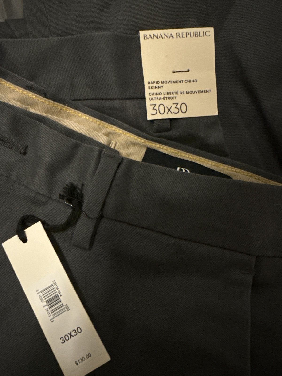 Banana Republic Dark Grey Banana Republic Chino - NEW Size US 30 / EU 46 - 1 Thumbnail
