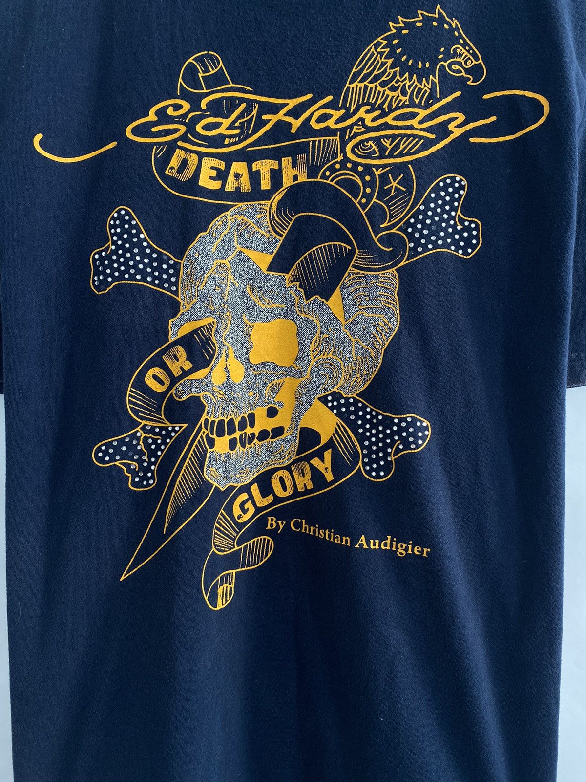 Christian Audigier 🇺🇸💀 Vintage 90s ED Hardy Death or Glory Christian Audigi Size US M / EU 48-50 / 2 - 3 Thumbnail