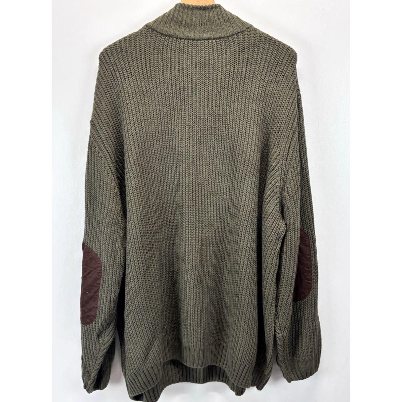 Vintage Boulder Creek Men's Sweater 4XL Big & Tall Long Sleeve Henley Fall Winter Green Knitted Acrylic Size US XXL / EU 58 / 5 - 3 Thumbnail