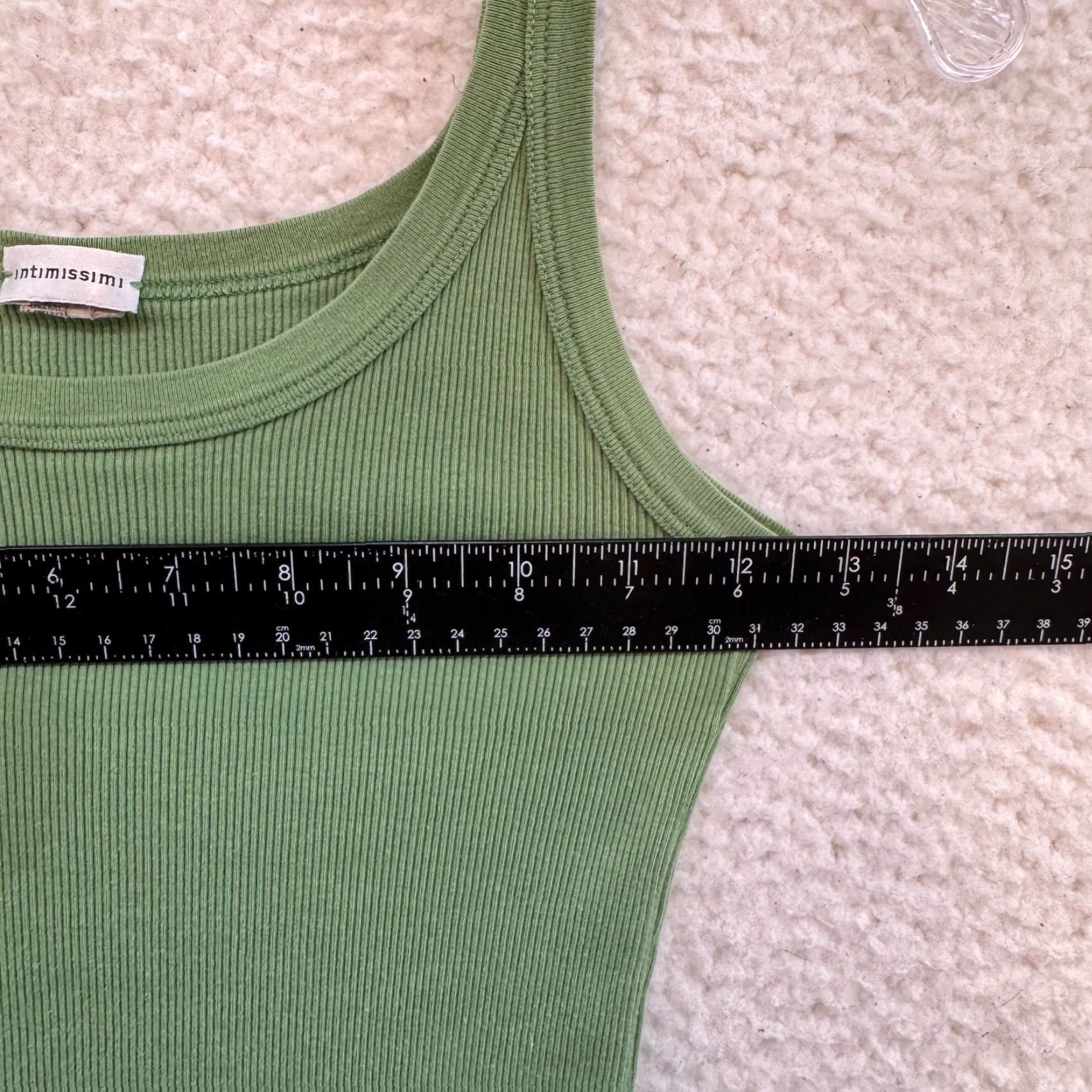 Vintage VINTAGE Intimissimi Camisole Tank Top XS Green Rib Knit Italy Shirt Womens Size XS / US 0-2 / IT 36-38 - 5 Thumbnail