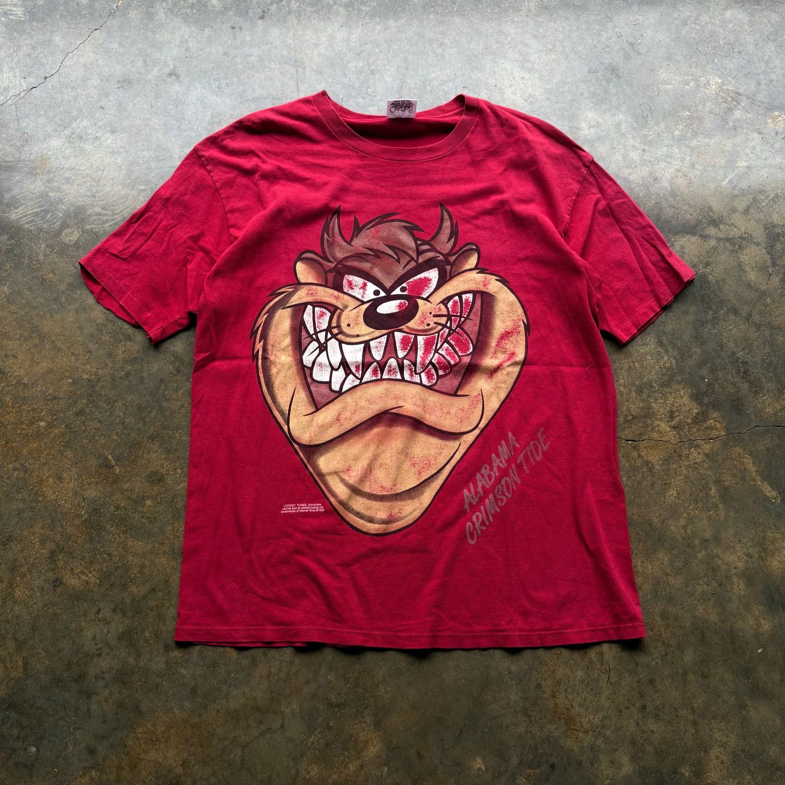 NCAA × Vintage Crazy Vintage Tasmanian Devil Rare Crimson Tide T-Shirt USA Size US L / EU 52-54 / 3 - 1 Thumbnail