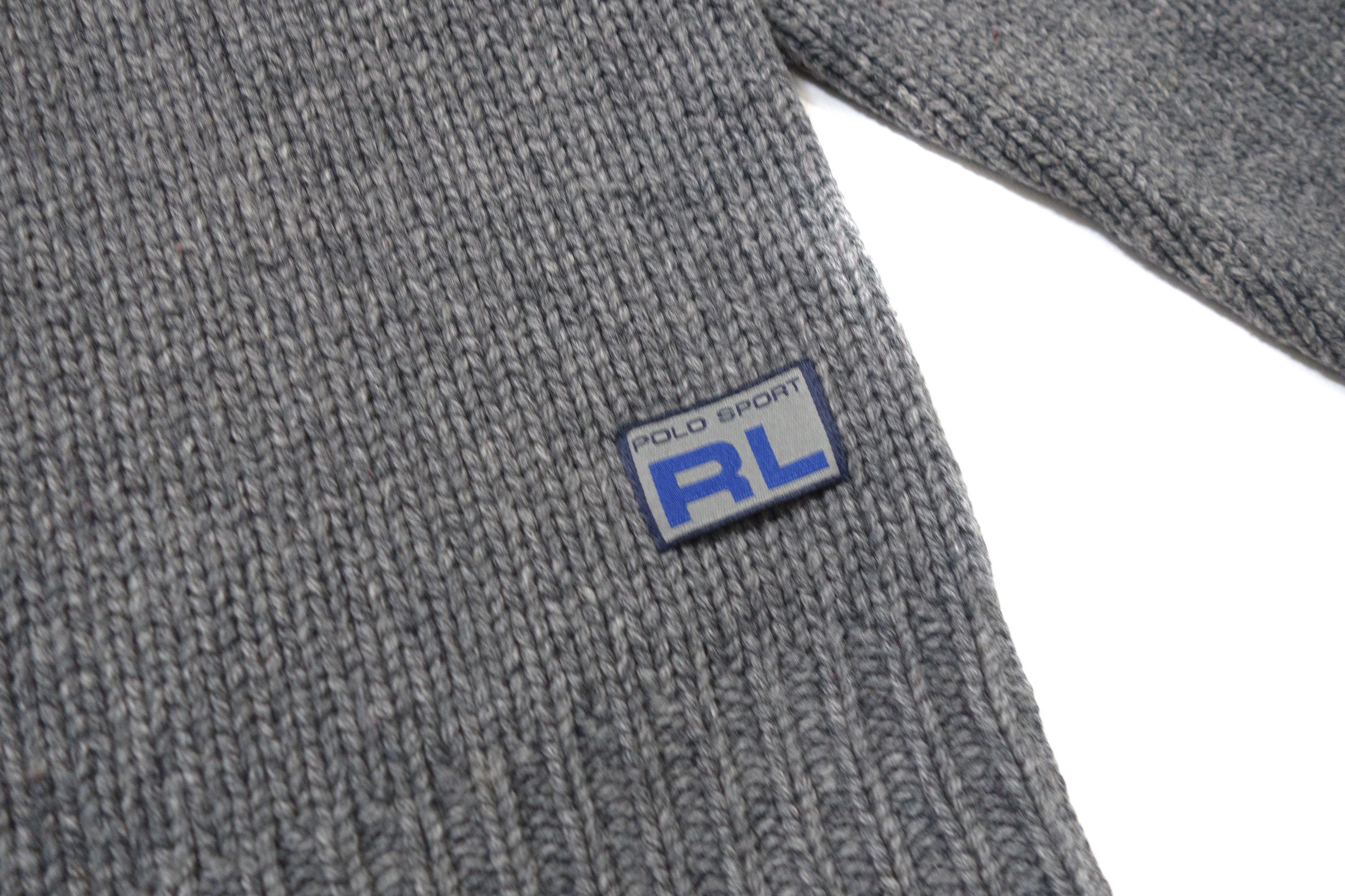 Polo Ralph Lauren Polo Sport 90s Wool Nylon Striped V-Neck Knit Sweater Size US M / EU 48-50 / 2 - 5 Thumbnail