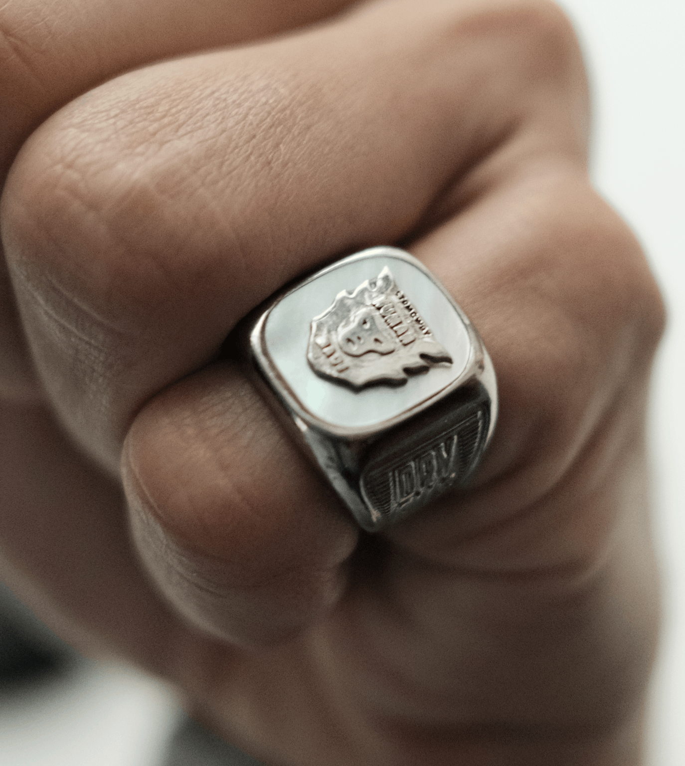 Human Made Human Made Heart College Ring in Silver | Grailed