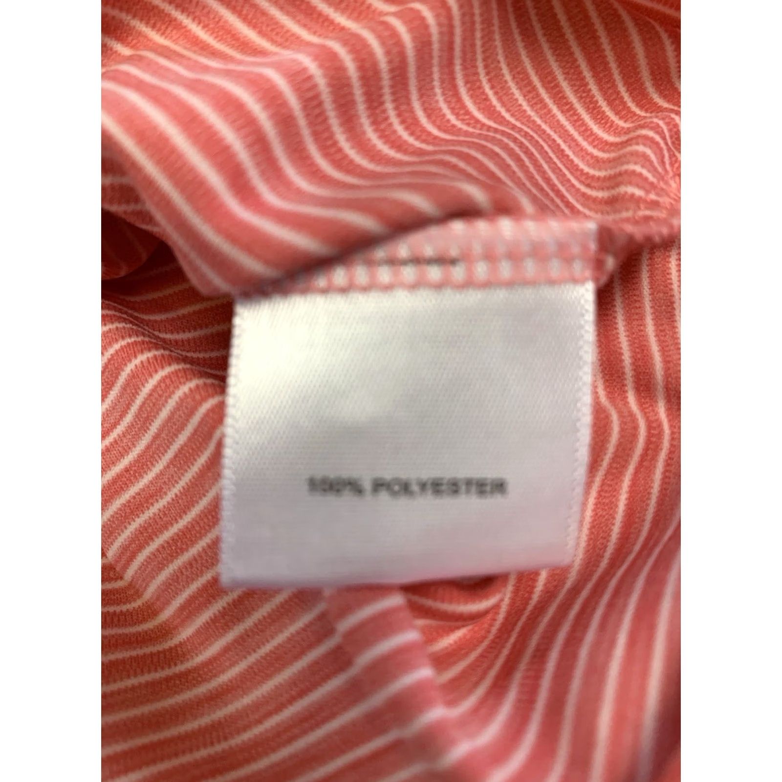 Peter Millar Peter Millar Featherweight Polo Mens Large Pink Striped Performance Golf Rugby Shirt Size US L / EU 52-54 / 3 - 7 Thumbnail