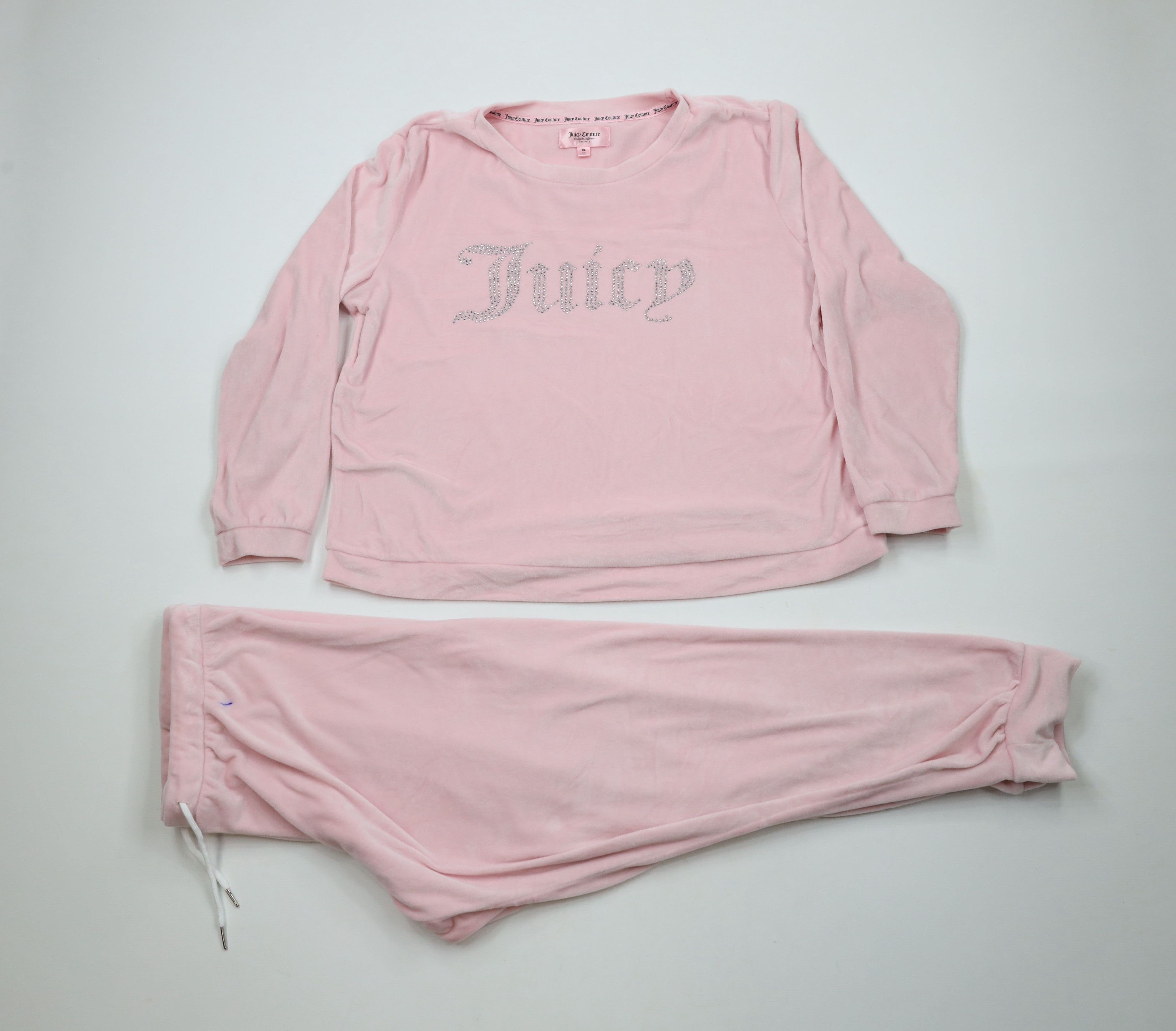 Juicy Couture × Vintage Vintage Y2K Juicy Couture Soft Velour 2 Piece Track Suit Size XL / US 12-14 / IT 48-50 - 1 Thumbnail