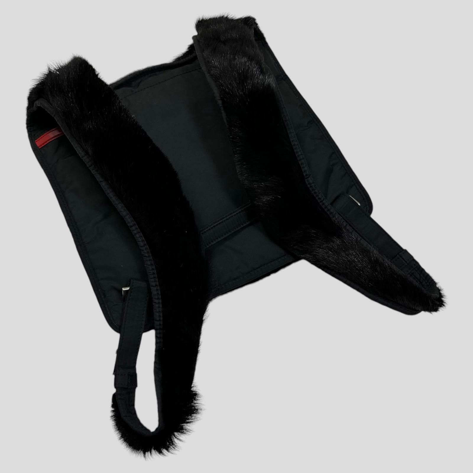 Prada Prada Sport 1999 Goat Fur Reversible Chest Rig / Backpack Size ONE SIZE - 6 Thumbnail