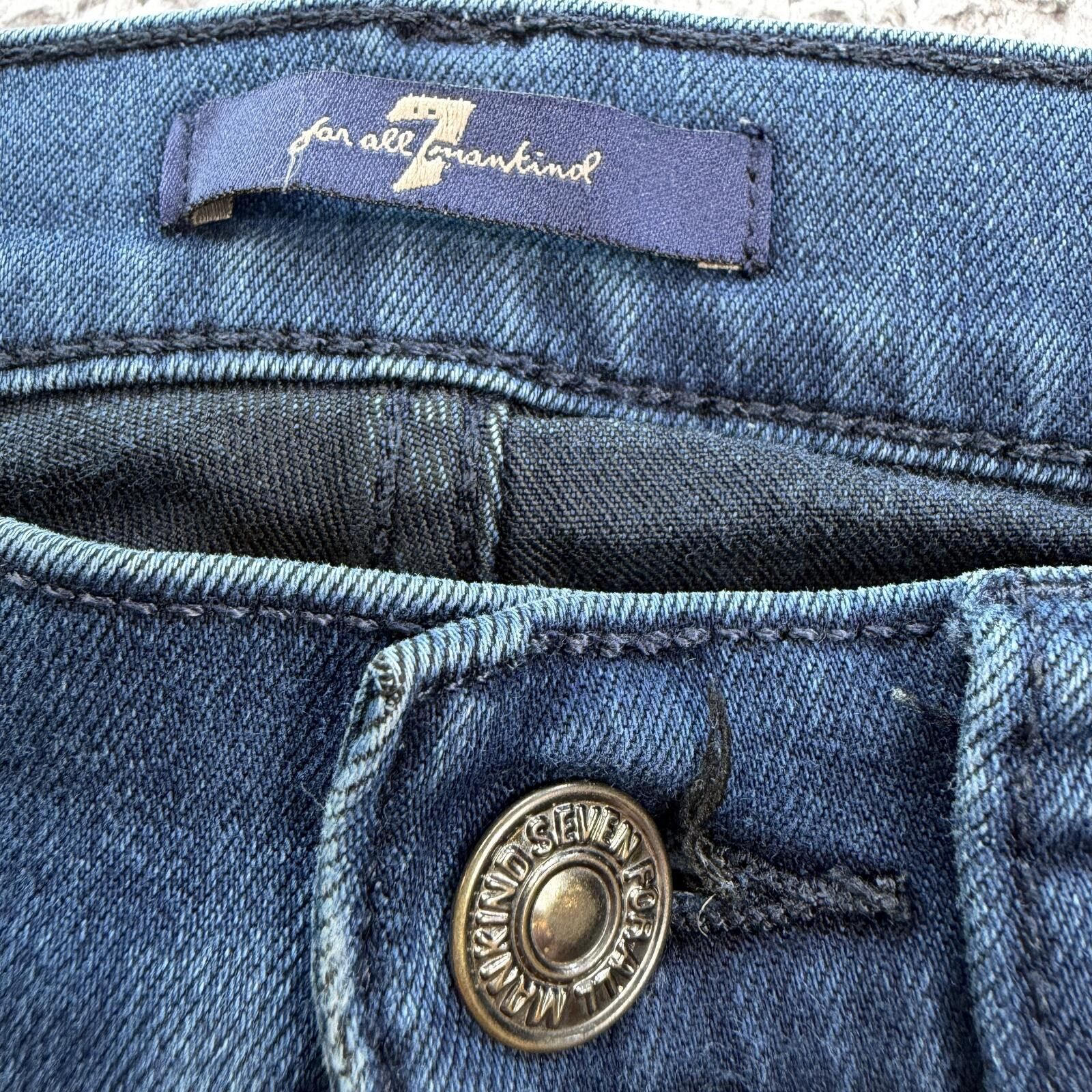 7 For All Mankind 7 For All Mankind Gwenivere Skinny Jeans Womens 24 Blue Size 24" / US 00 / IT 34 - 8 Thumbnail