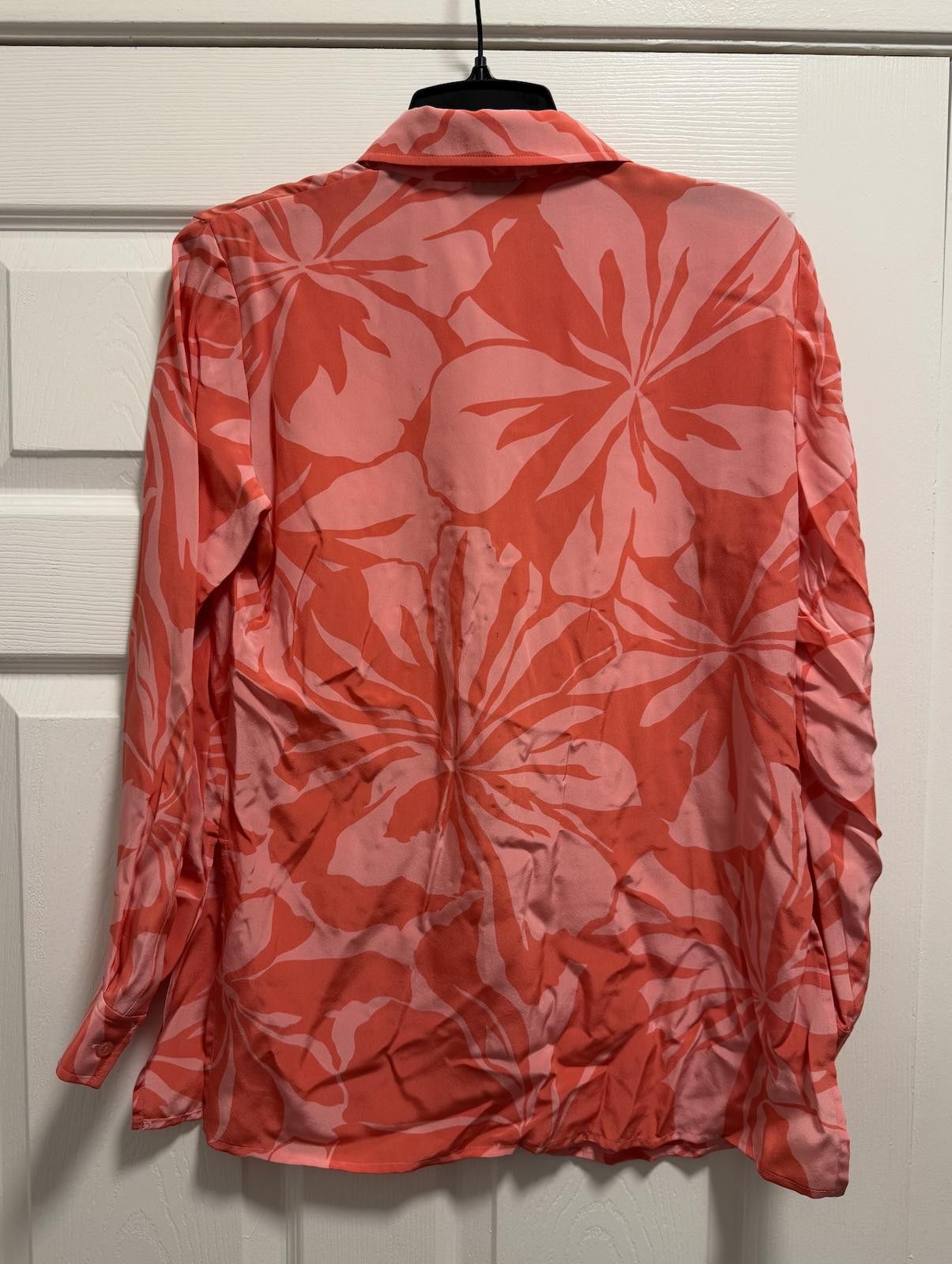 Designer Randolph Duke 100% Silk Floral Blouse Size 4 Size S / US 4 / IT 40 - 3 Thumbnail