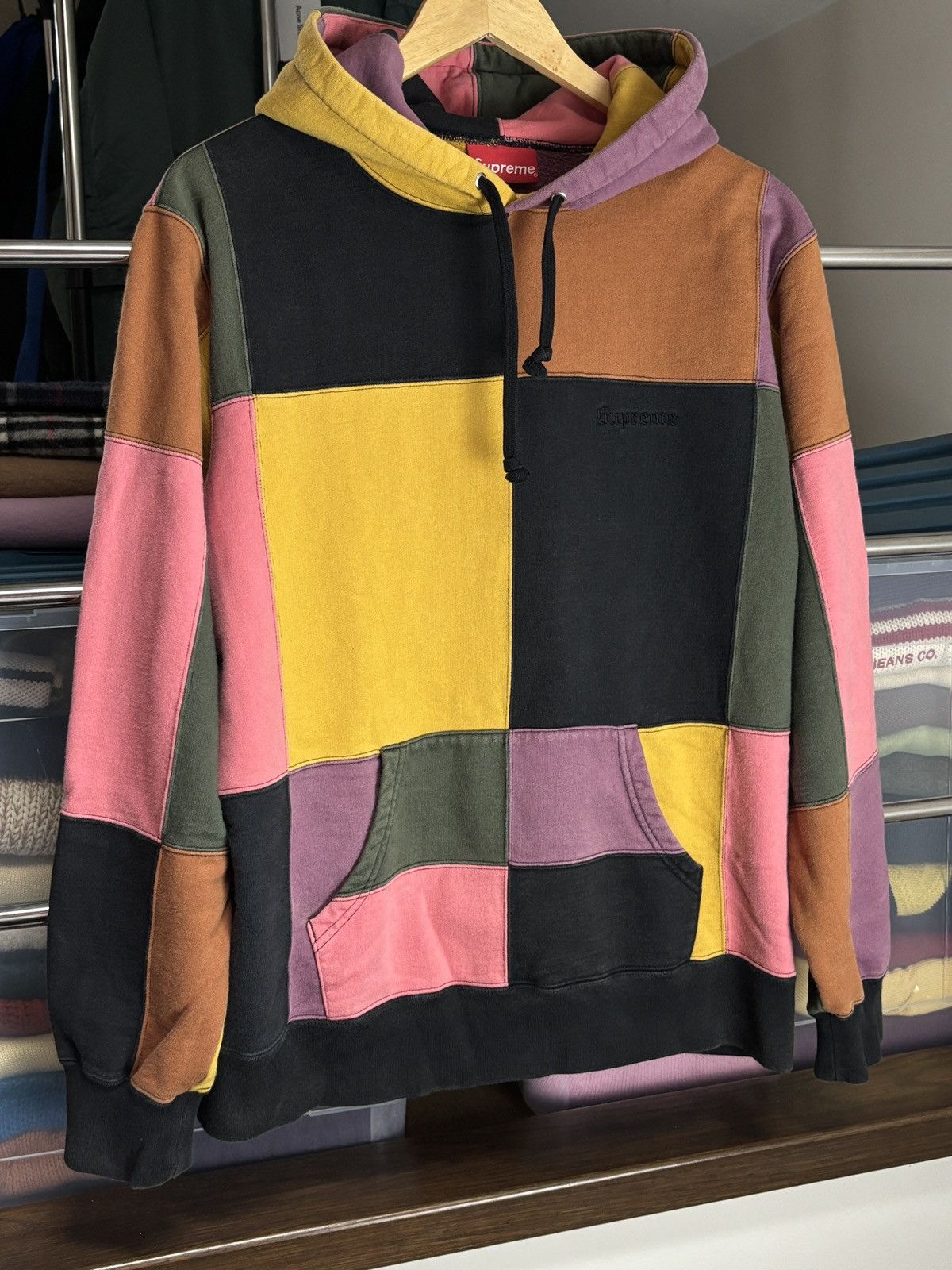 Supreme Supreme Patchwork Hoodie Streetwear Vintage Size US M / EU 48-50 / 2 - 2 Thumbnail