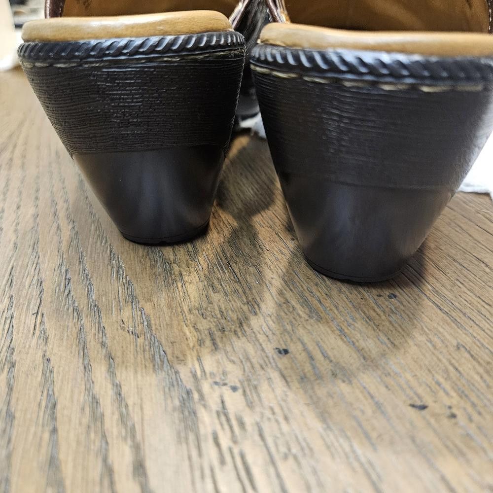 SOFTMACHINE Söfft Brown Leather Clogs - Comfortable Slide-On Shoes Size US 7.5 / IT 37.5 - 5 Thumbnail