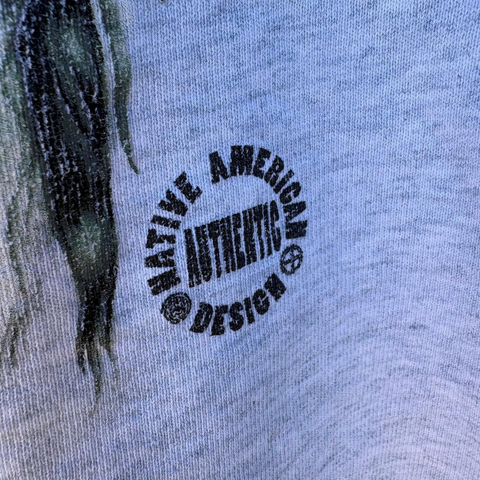 Fruit Of The Loom Vintage 90s Native American sweatshirt Size US L / EU 52-54 / 3 - 4 Thumbnail
