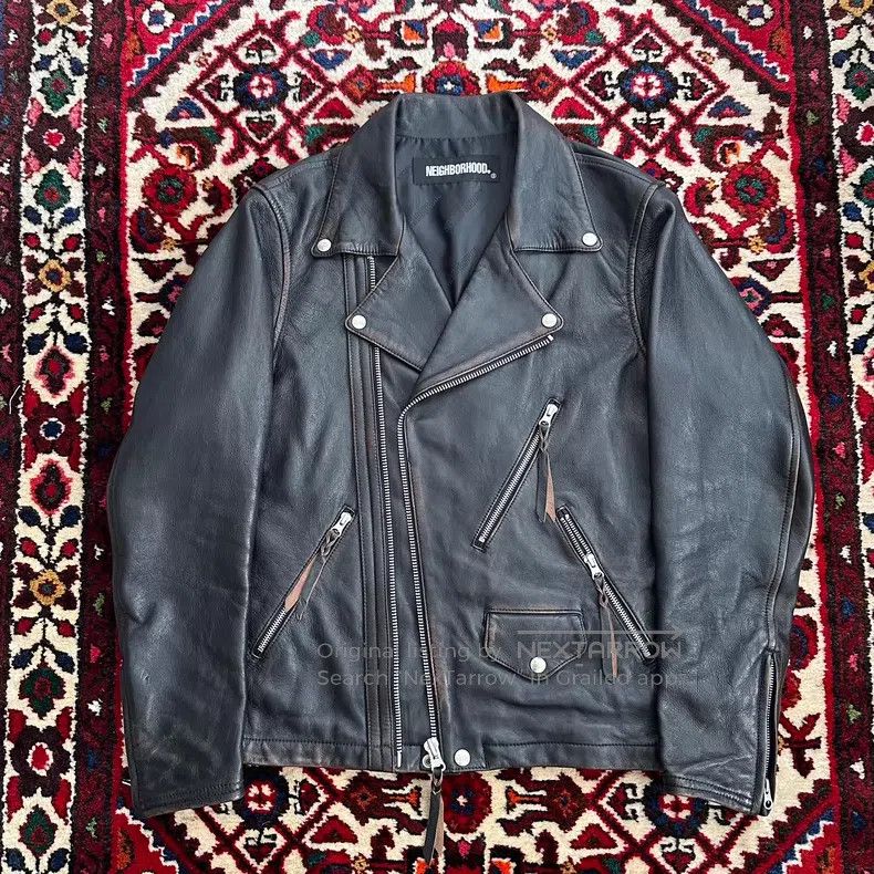 Neighborhood Neighborhood Motorcycle Leather Jacket Size US M / EU 48-50 / 2 - 1 Thumbnail