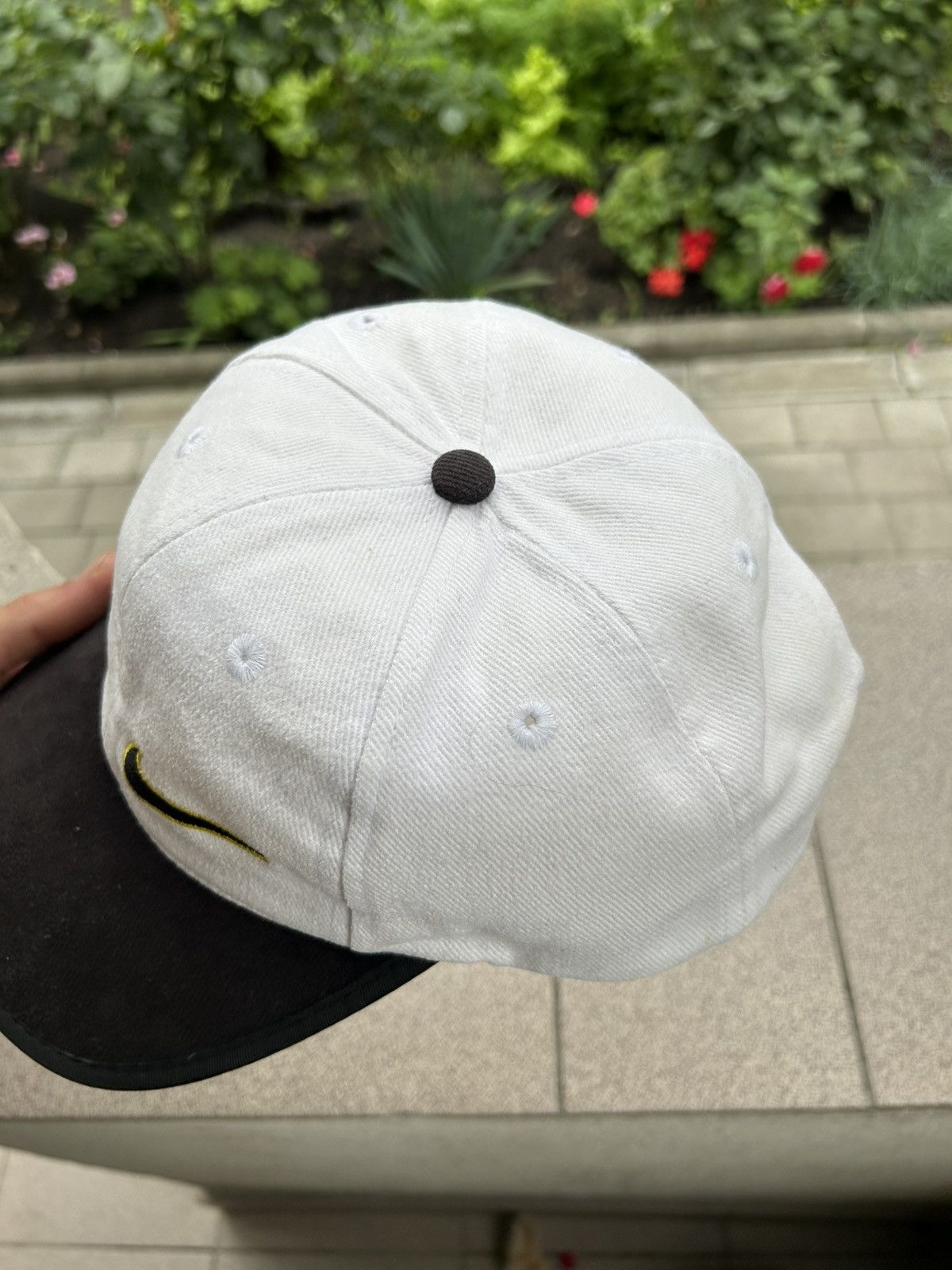 Nike Vintage Nike Swoosh Logo Y2k Drill streetwear style cap Size ONE SIZE - 3 Thumbnail