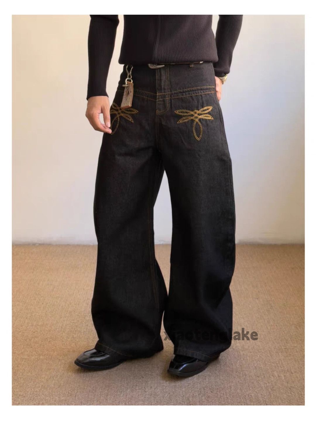 Jean ltx vintage wide Leg flared hiphop yuppie y2k jeans Size US 30 / EU 46 - 2 Thumbnail