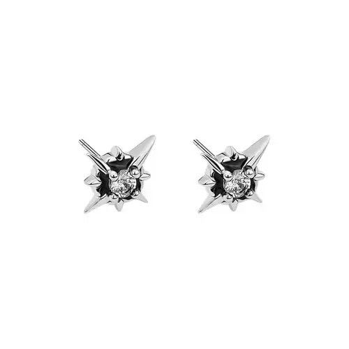 Jewelry Star Zircon Crystal Stone Earrings Size ONE SIZE - 2 Thumbnail